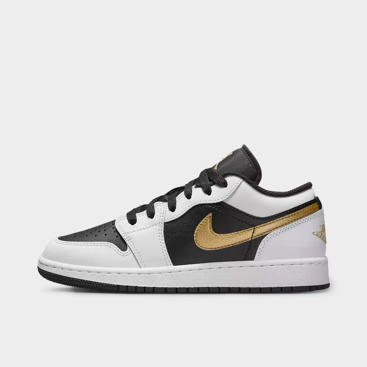 Jordan 1 black and white gold clearance