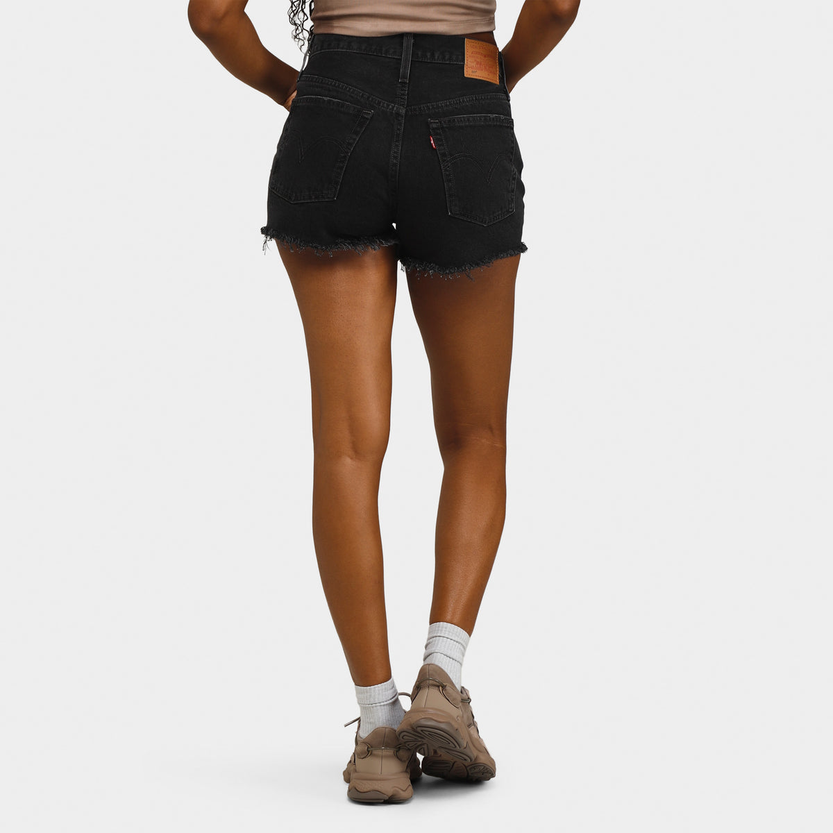 501 store denim shorts