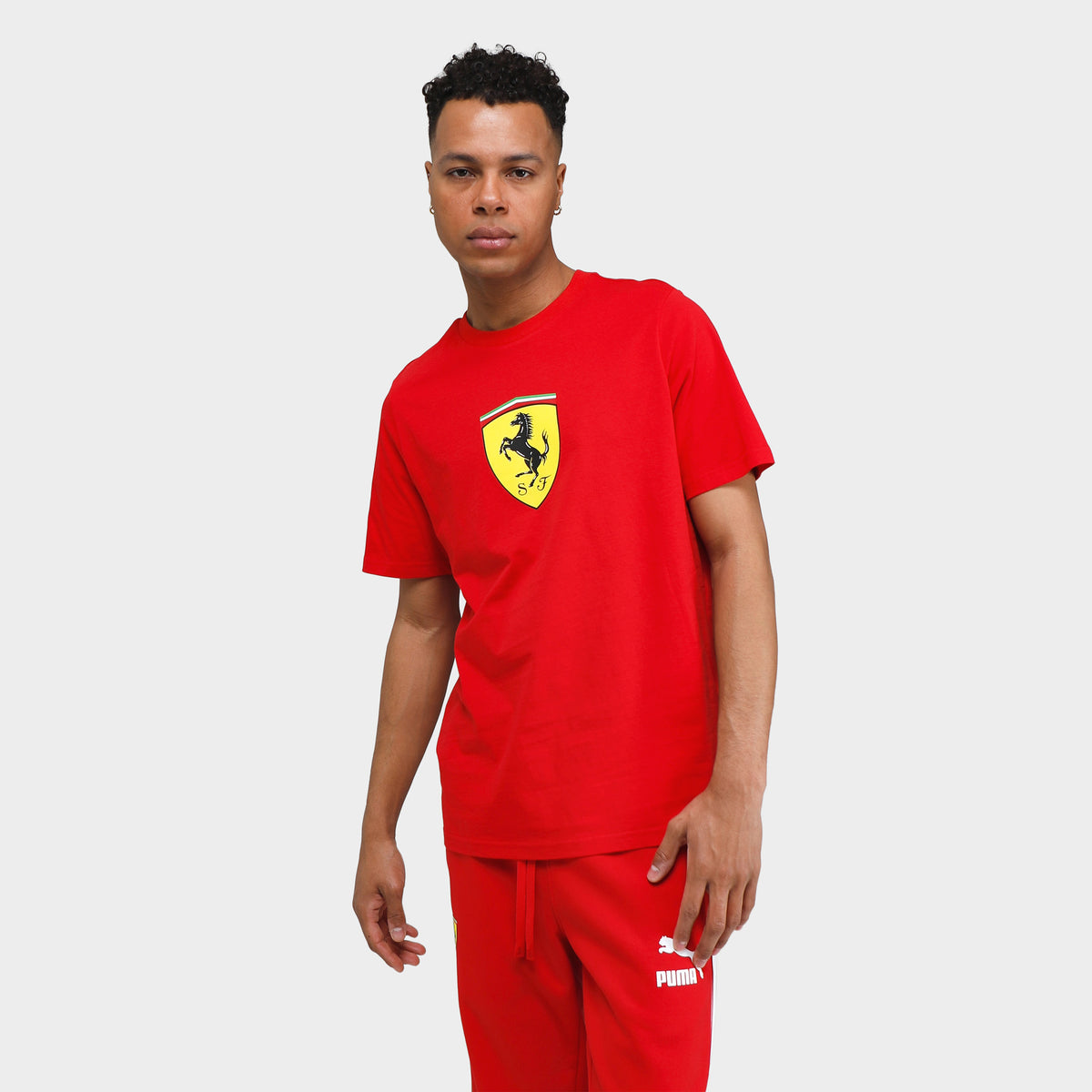 Puma Ferrari Race Big Shield t shirt Rossa Corsa JD Sports