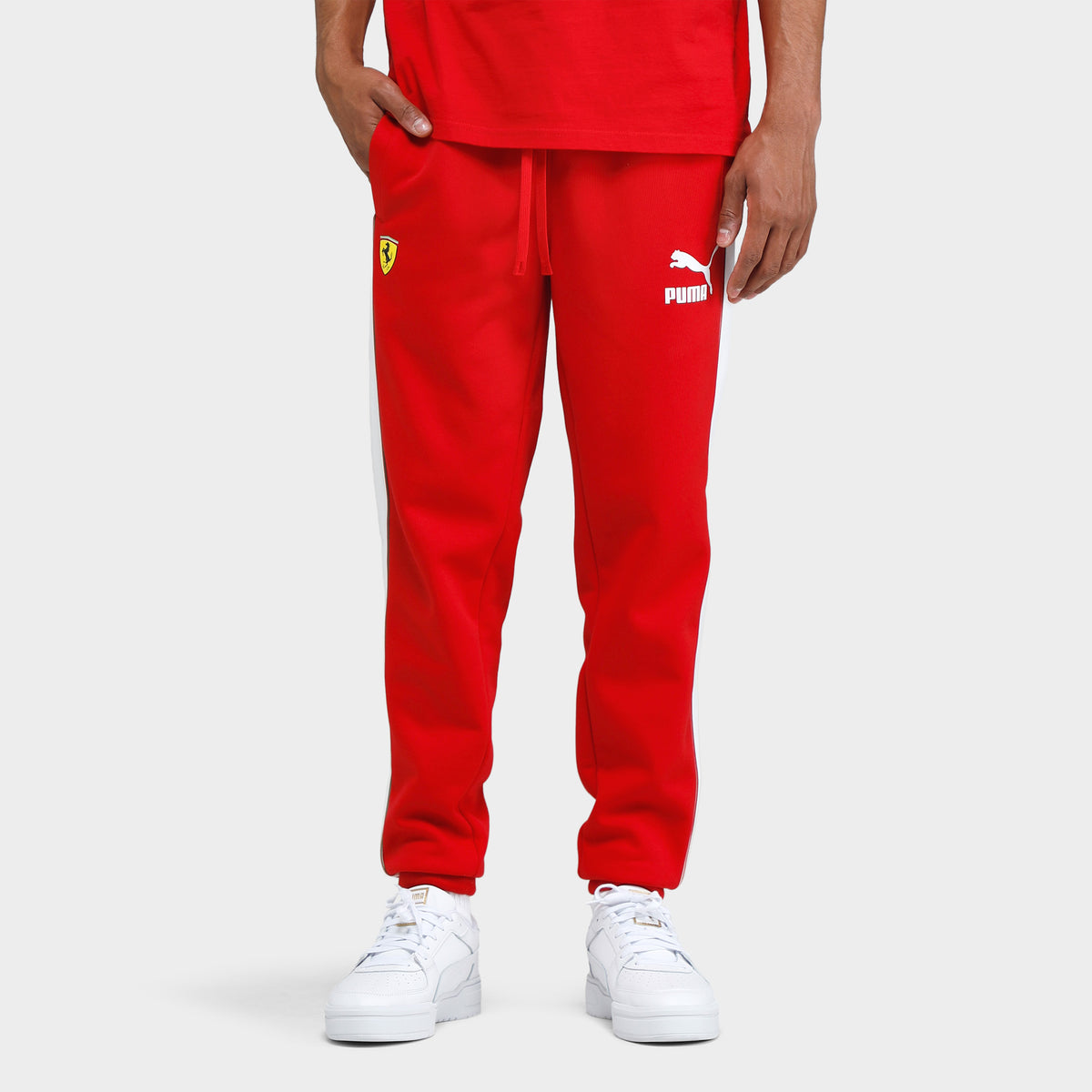 Puma Ferrari Race Iconic T7 Track Pants Rosso Corsa