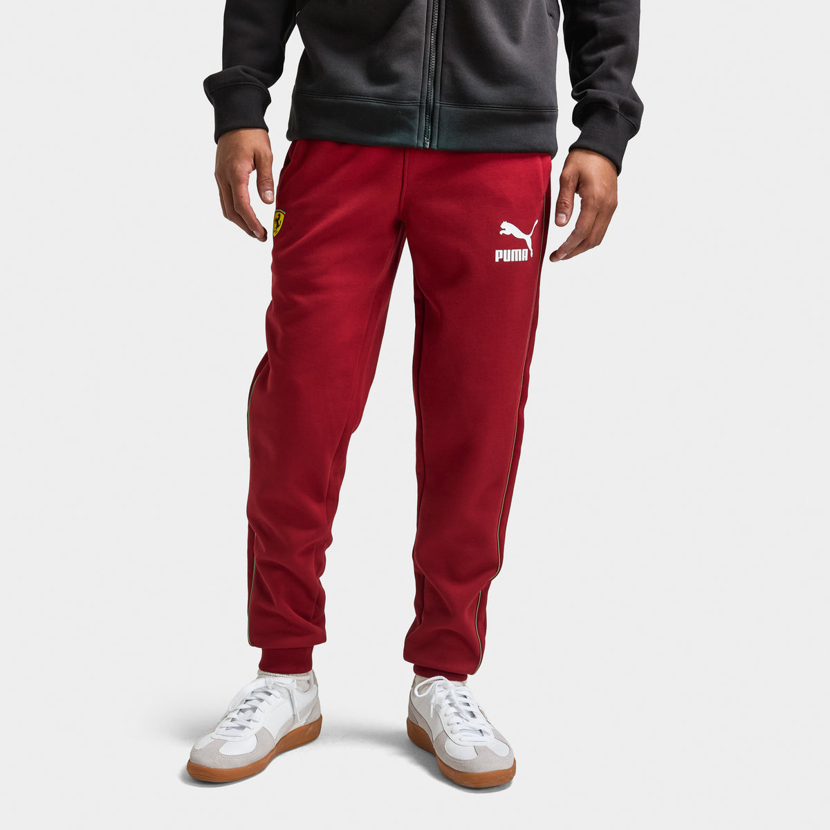 Puma Ferrari Race Iconic T7 Track Pants Intense Red Speed Yellow JD Sports