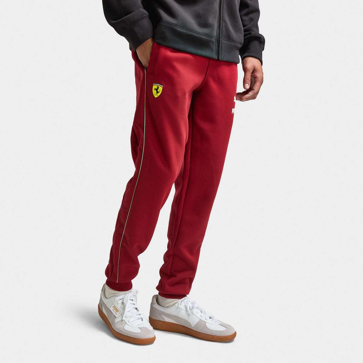Puma Ferrari Race Iconic T7 Track Pants Intense Red Speed Yellow JD Sports