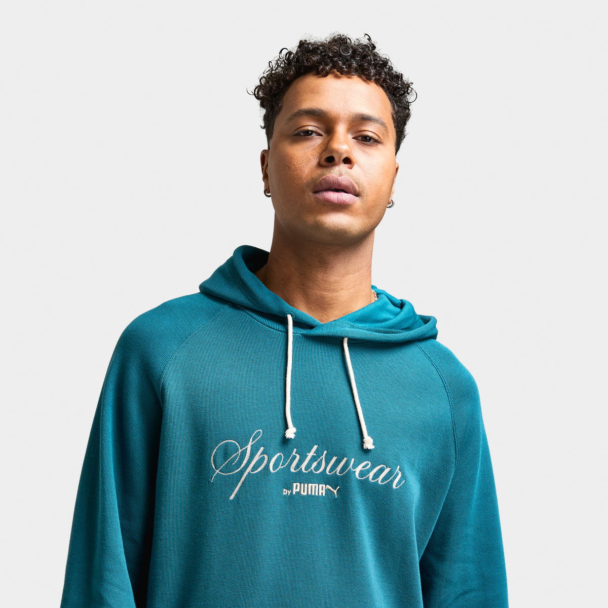Puma CLASSICS Relaxed Pullover Hoodie Cold Green