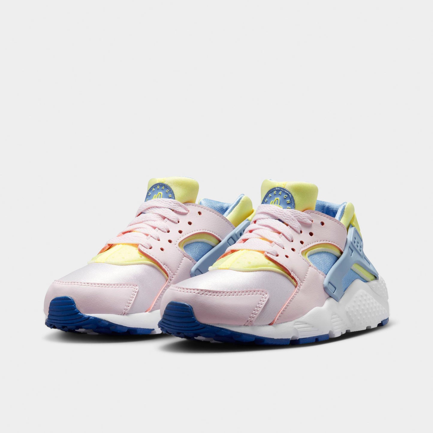 Nike Huarache Run GS Pearl Pink / Citron Tint - White