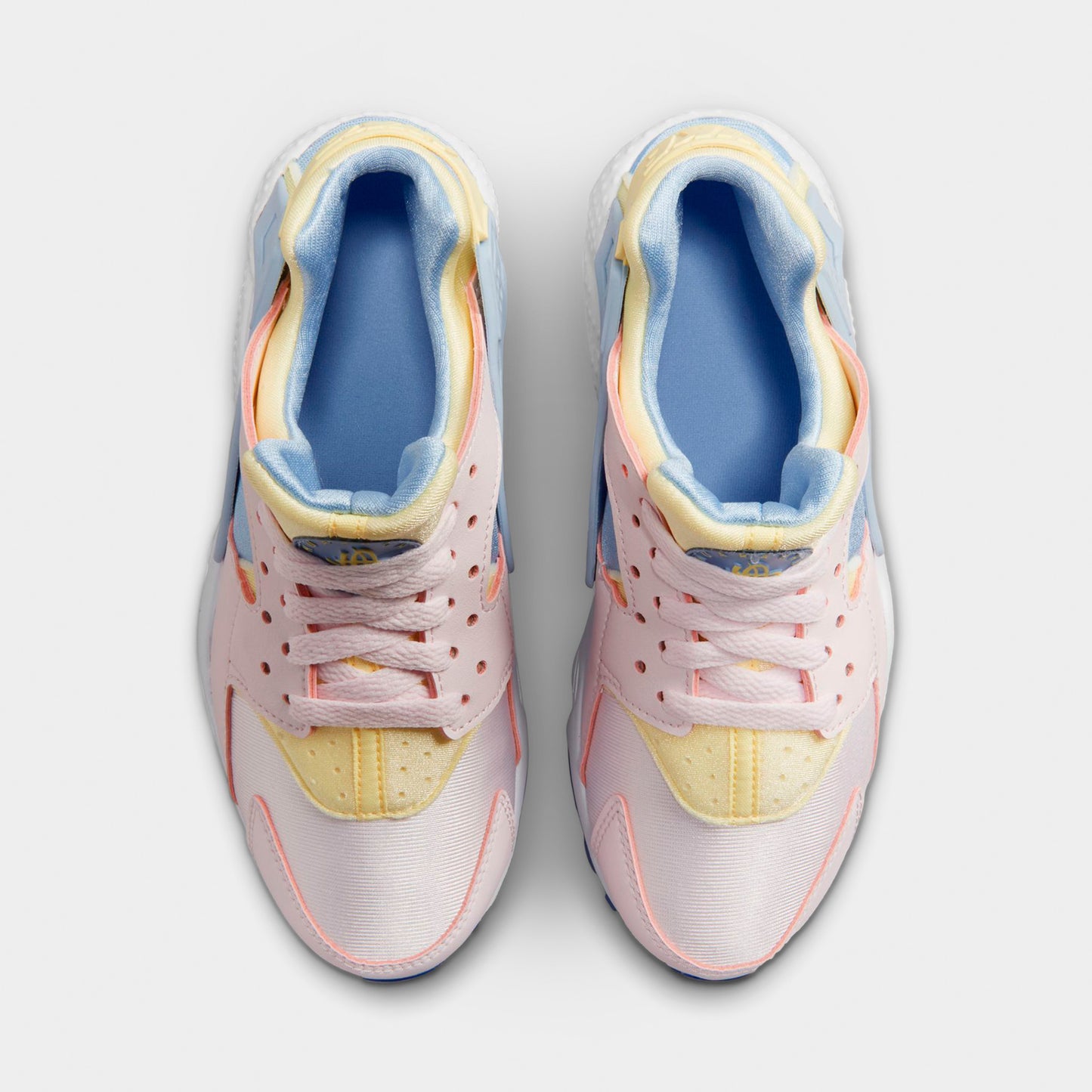Nike Huarache Run GS Pearl Pink / Citron Tint - White