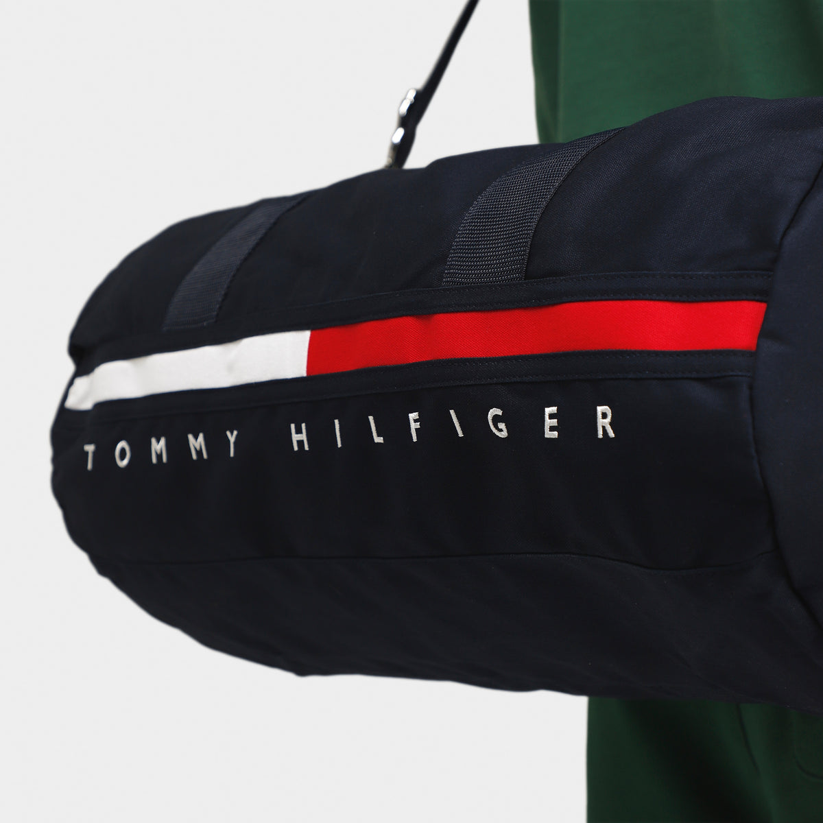 Tommy Hilfiger Flag Stripe Logo Duffle Sky Captain JD Sports