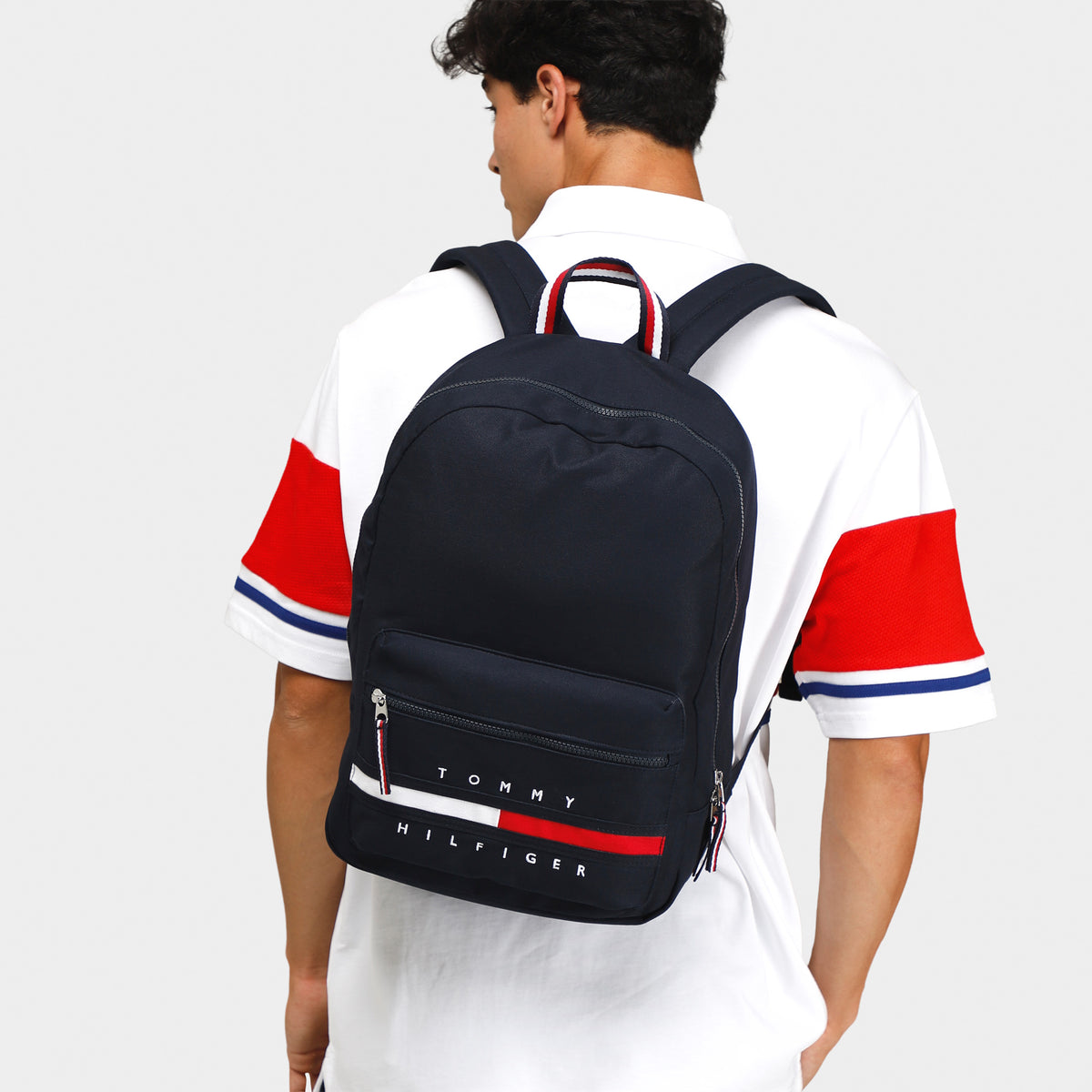 Tommy Hilfiger Solid Backpack Sky Captain JD Sports