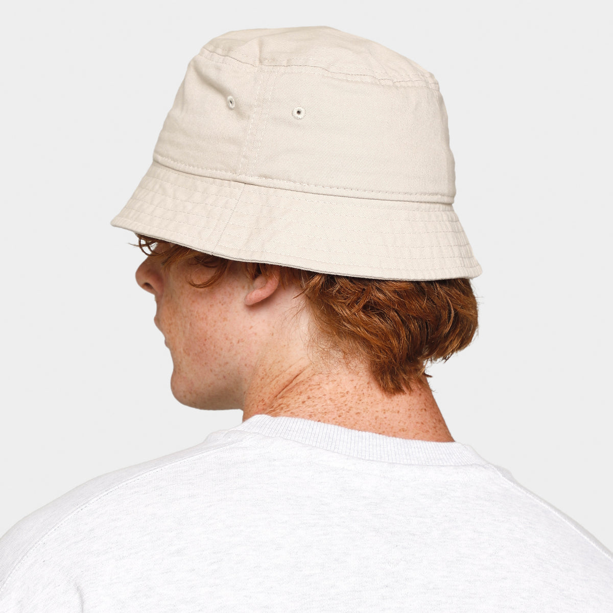 Tommy Jeans Flag Bucket Hat Stone