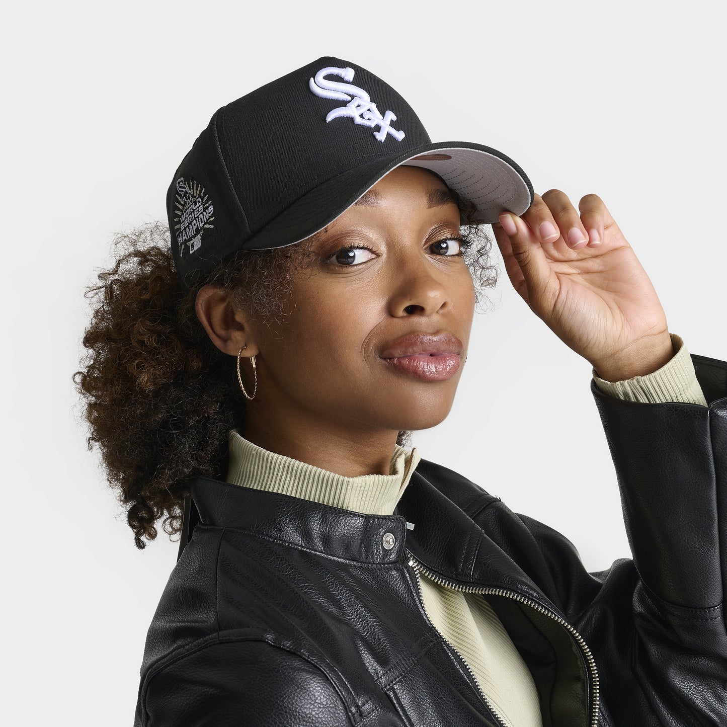 New Era Chicago World Series Champion White Sox 9FORTY AF Noir / Blanc
