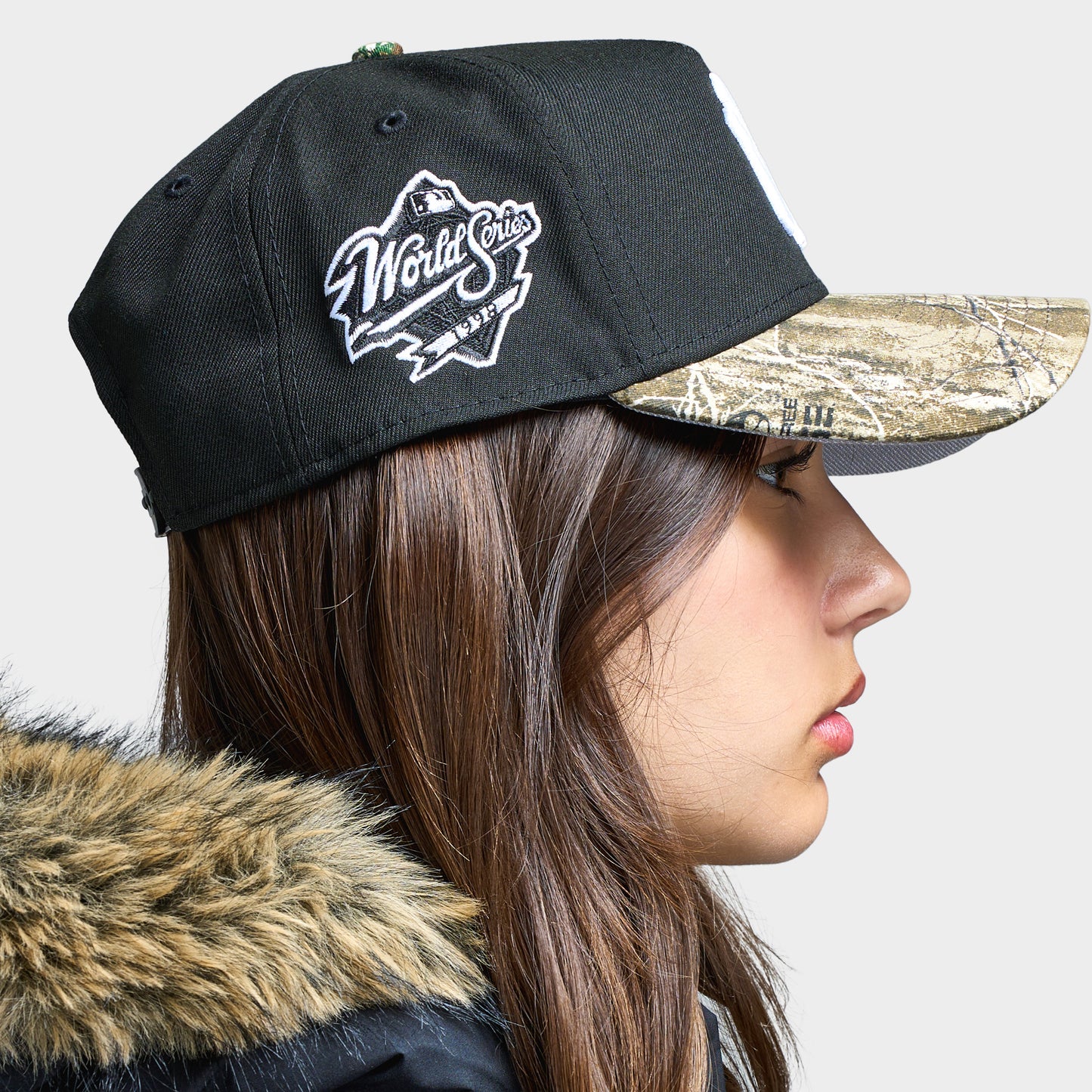 New Era New York Yankees 9FORTY A-Frame Black / Real Tree Camo