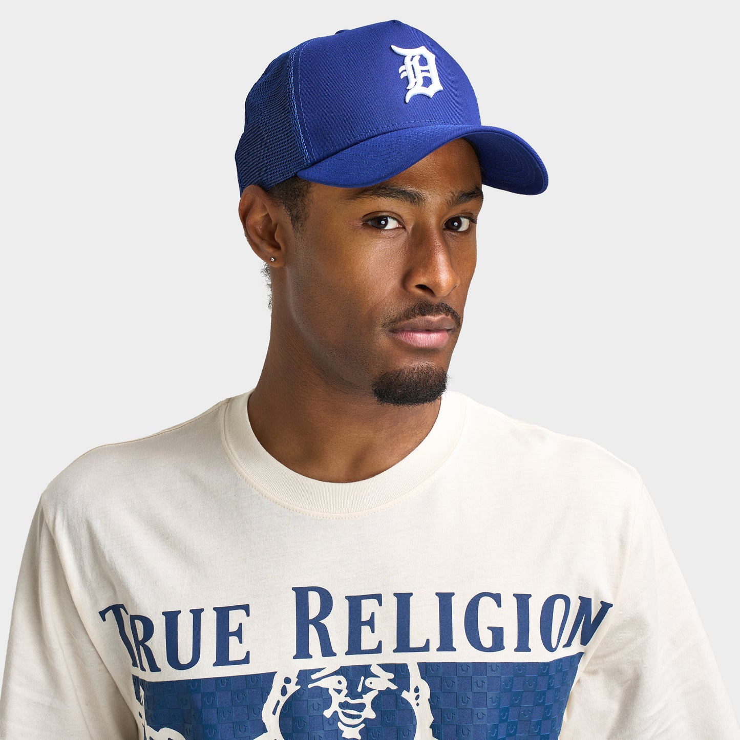 New Era Casquette Trucker 9FORTY A-Frame Detroit Tigers / Bleu roi foncé
