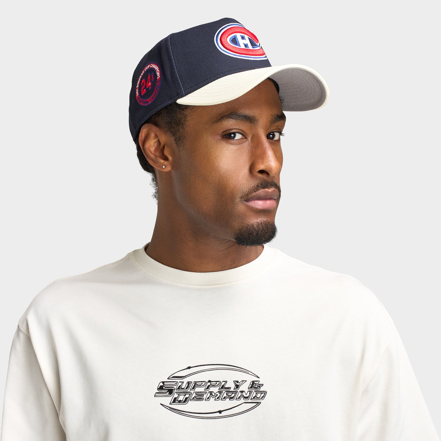 New Era Canadiens de Montréal 9FORTY A-Frame Marine / Chrome