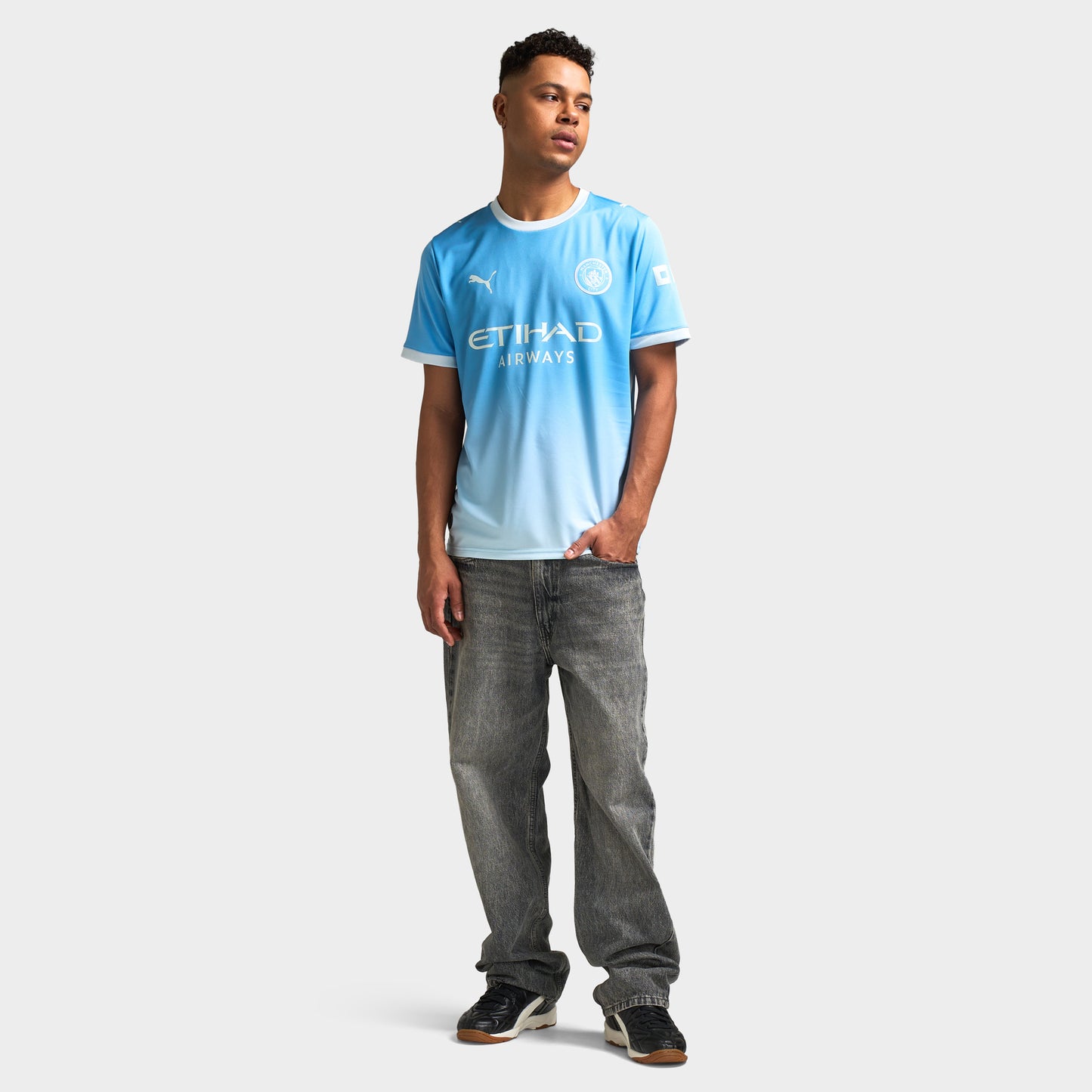 PUMA MCFC Maillot domicile Réplique / Bleu glacier