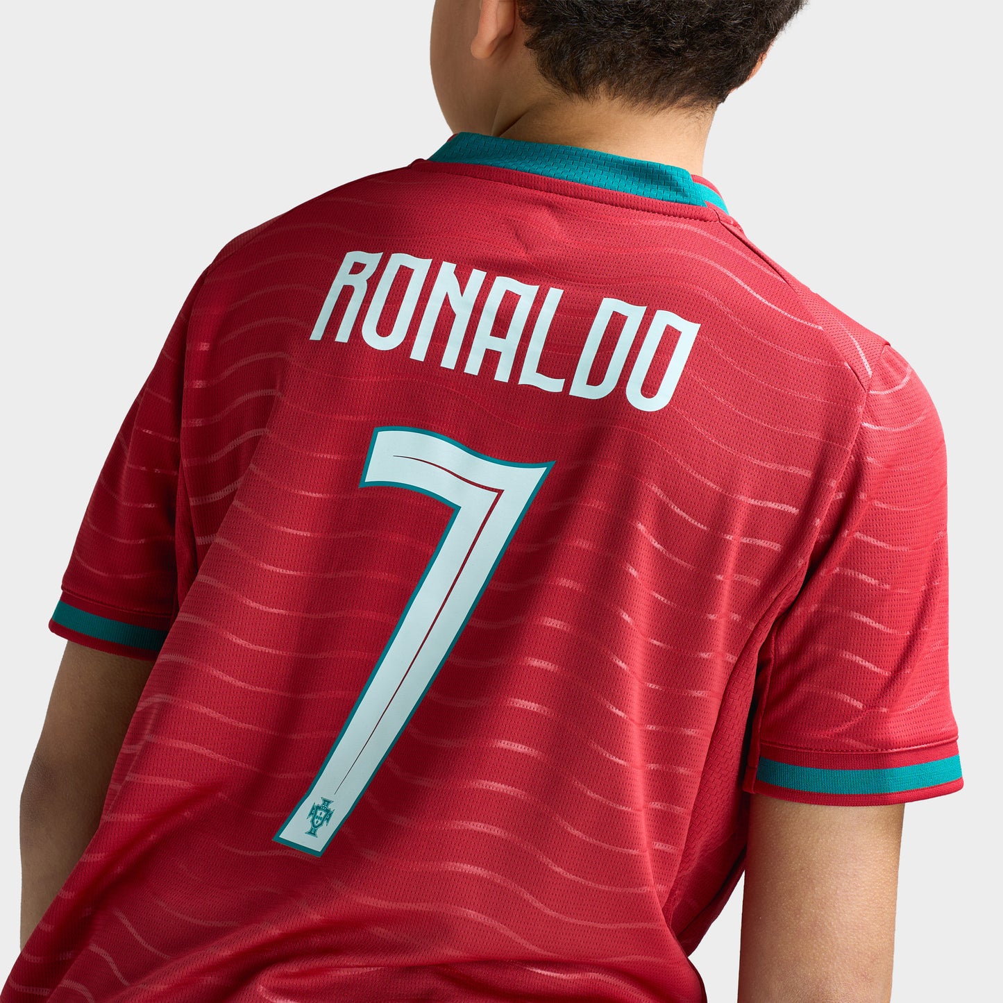 PUMA Junior FPF Maillot domicile Réplique Club Rouge / Vert Lagon