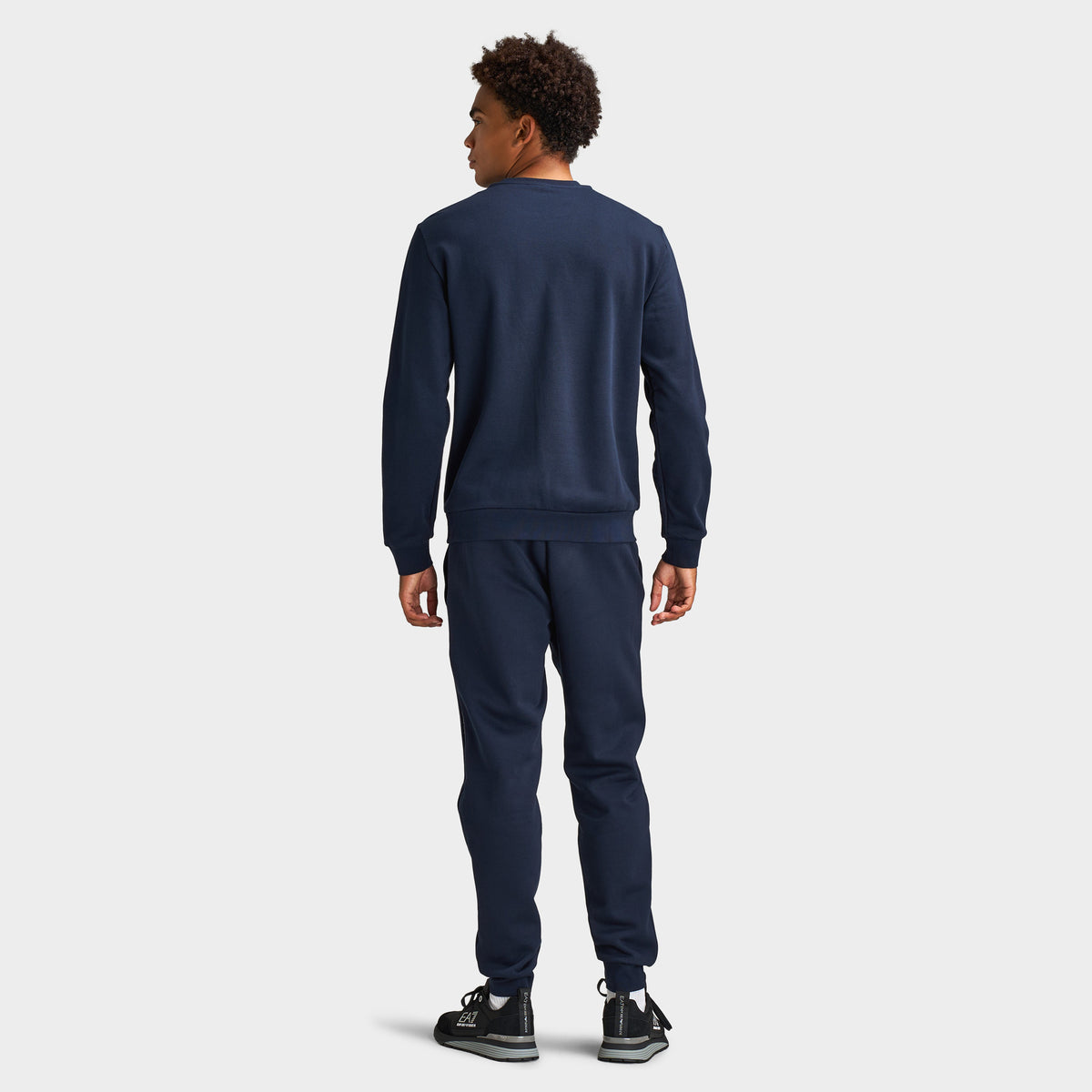 EA7 Chandail à Col Rond / Bleu Armani