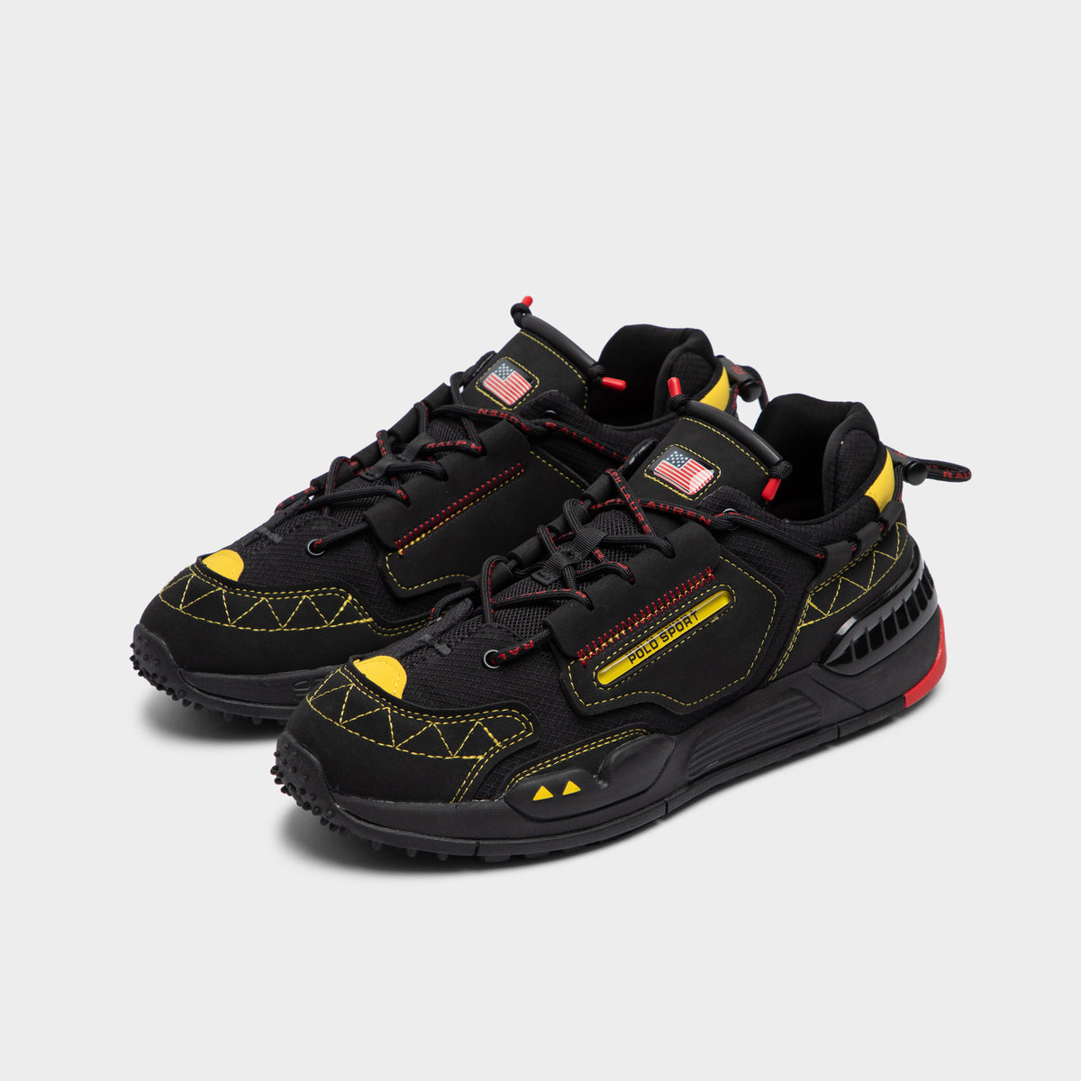 Polo ralph lauren black on sale shoes