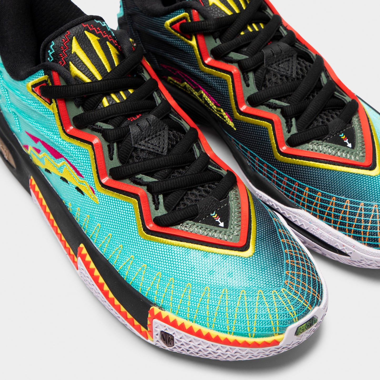 ANTA KAI 2 Retro 90 Bleu sarcelle / Noir - Orange