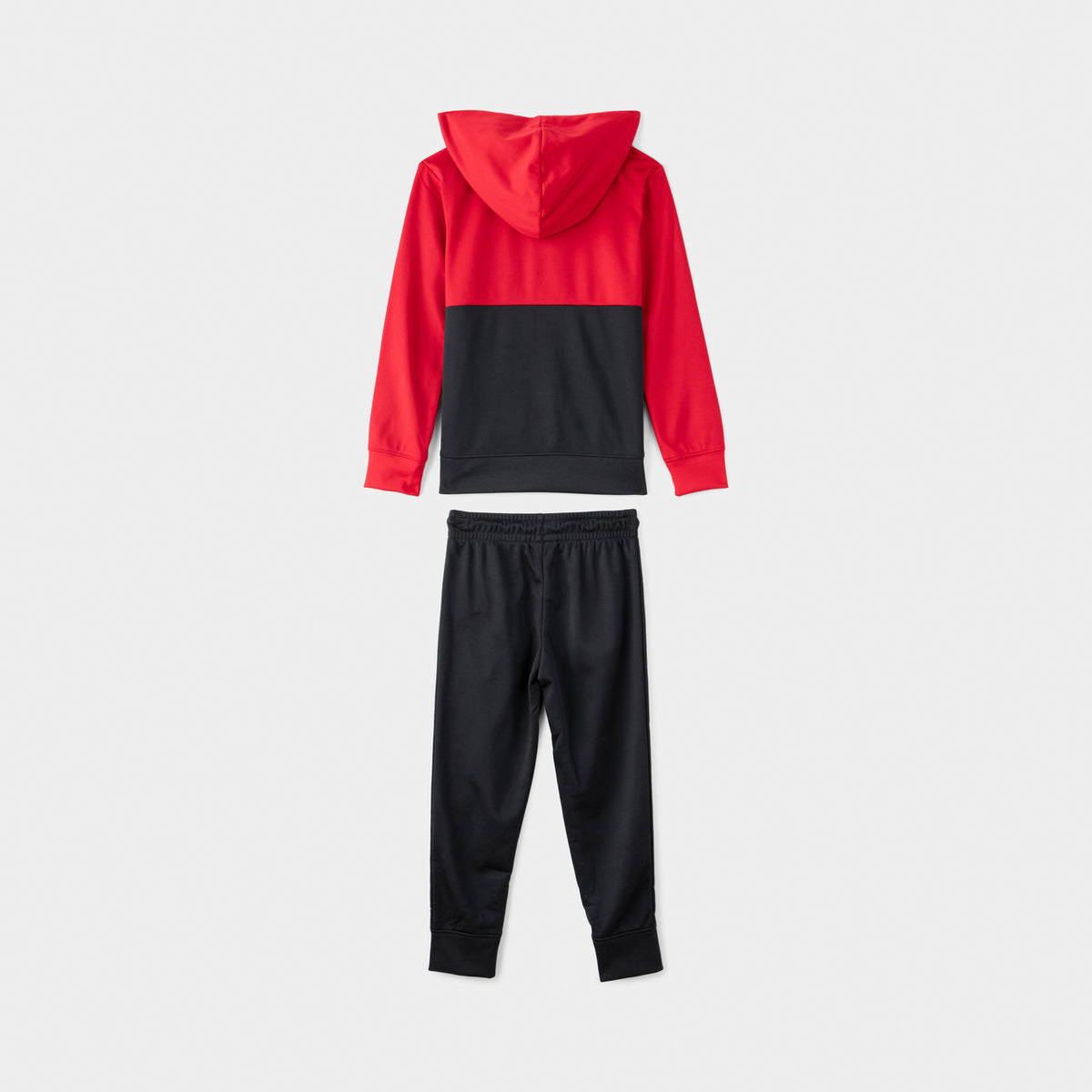Jordan red discount and black tracksuit