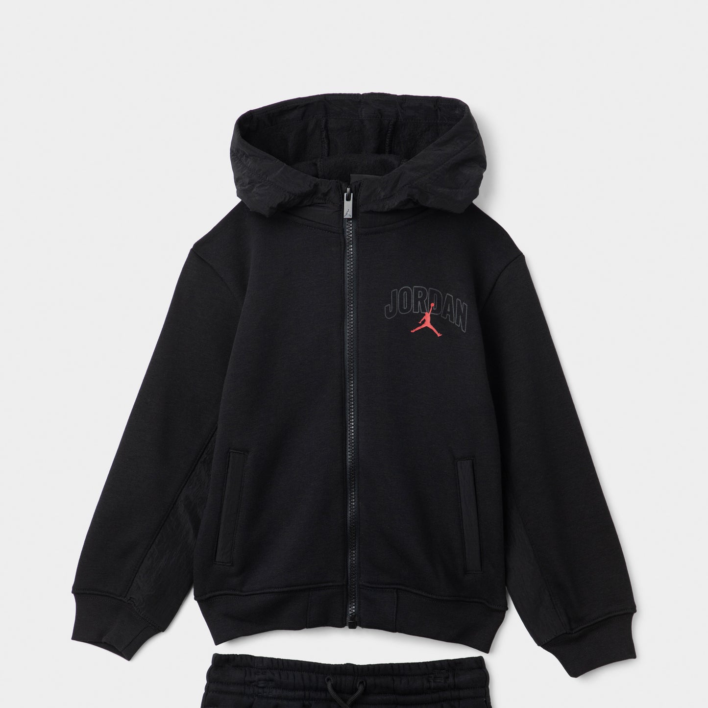 Jordan Children's Fleece Ripstop Full Zip Set / Black