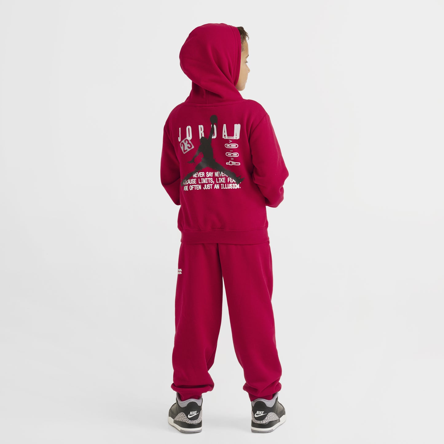 Jordan Enfants Ensemble polaire Jumpman Stamp / Rouge Gymnastique