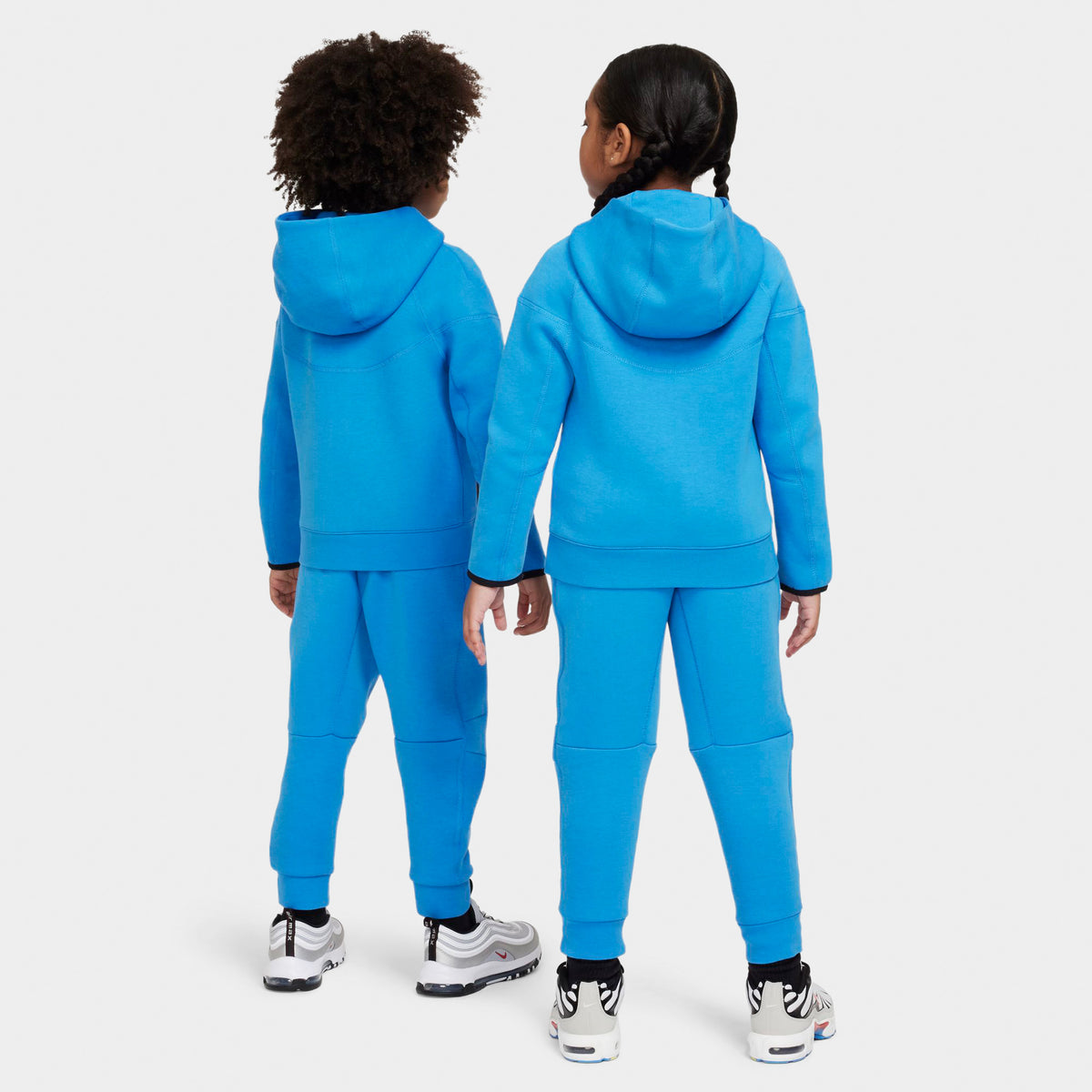 Nike Child Boys' Tech Fleece Full-Zip Hoodie Set / Light Photo Blue