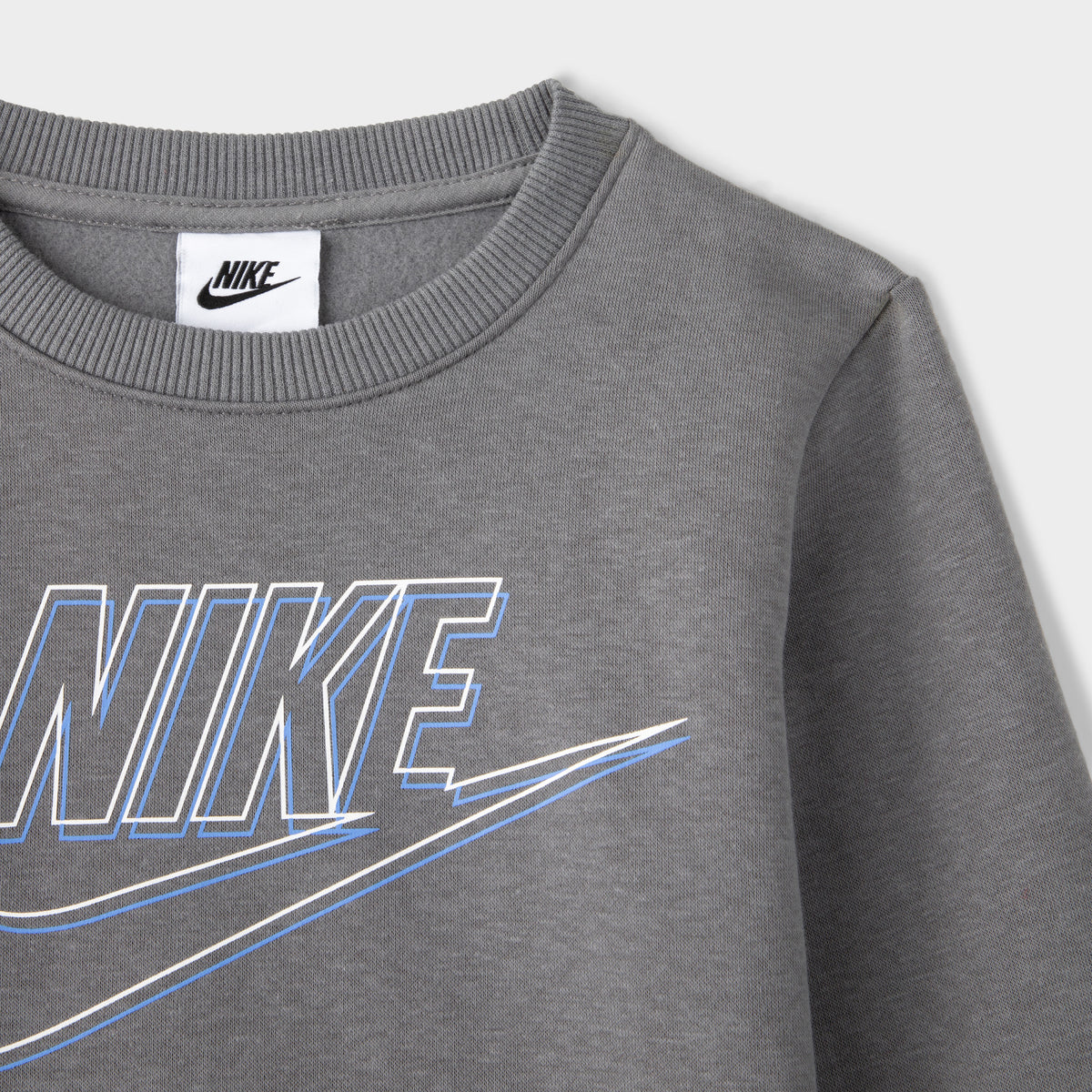 Nike Child Boys Swoosh Logo Crewneck Set Grey JD Sports
