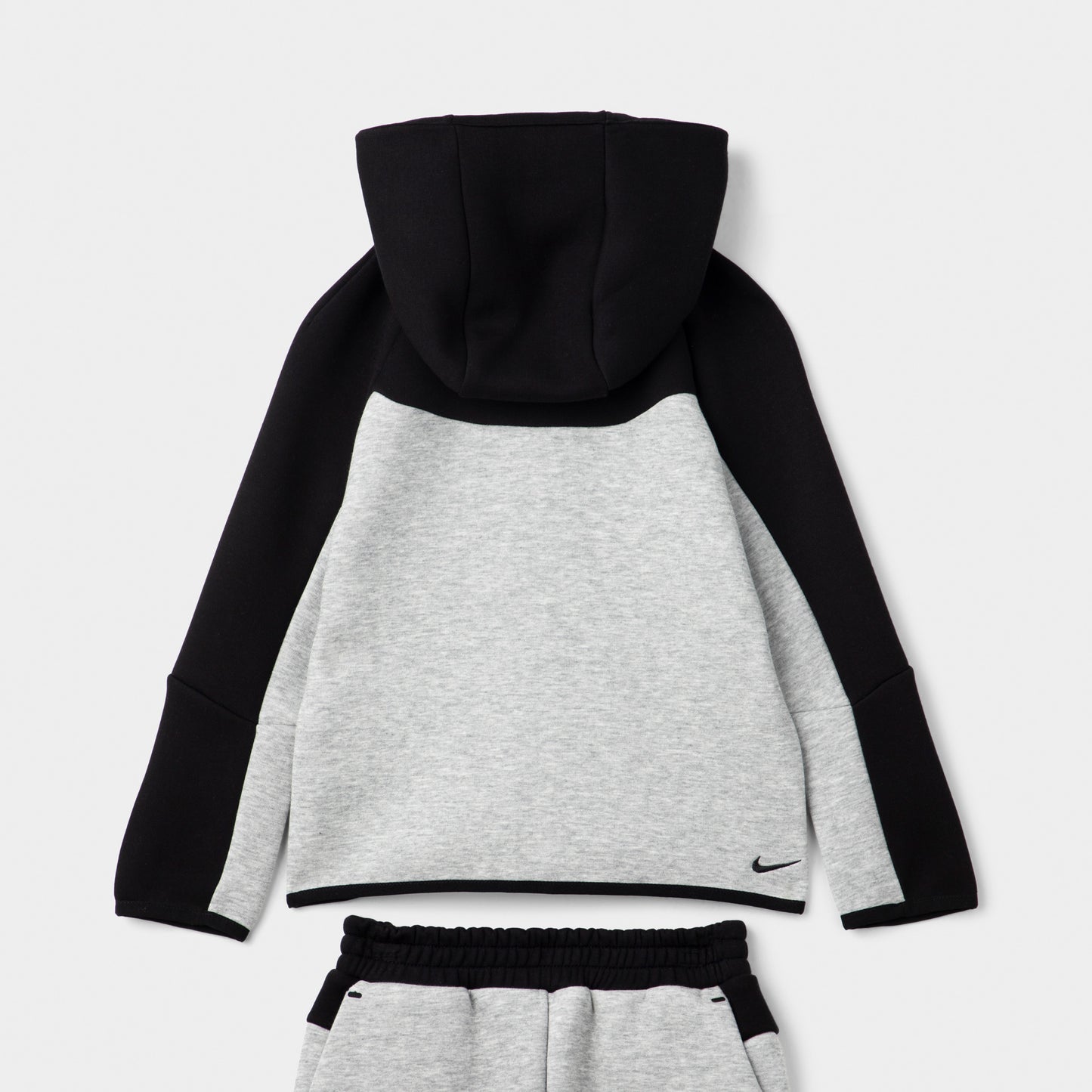 Nike Sportswear Children's Tech Fleece Full Zip Set Grey Heather / Black - White