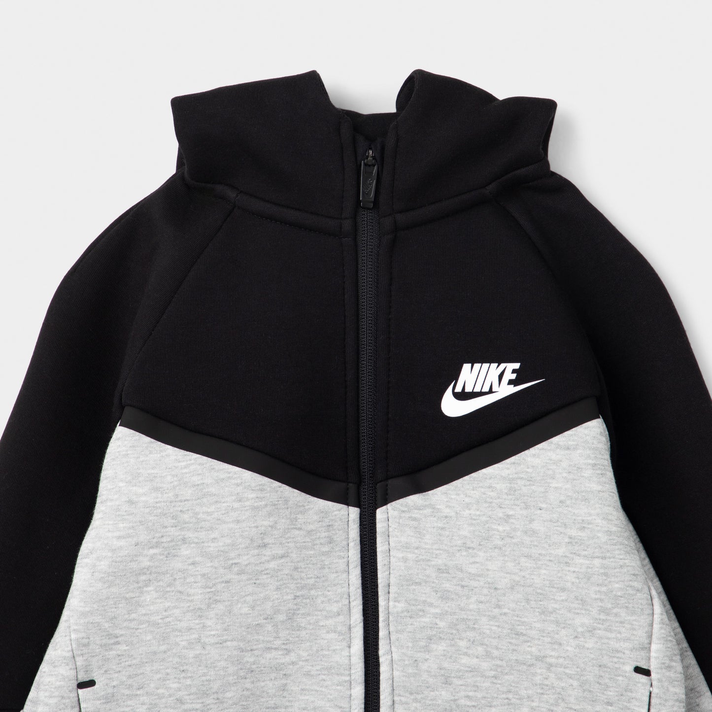 Nike Sportswear Children's Tech Fleece Full Zip Set Grey Heather / Black - White