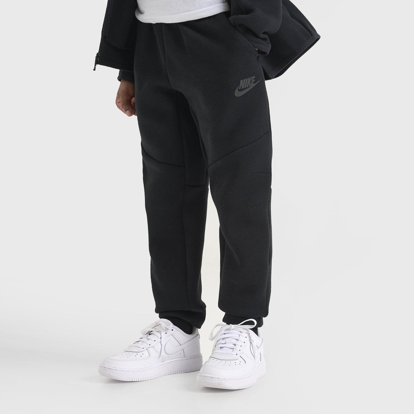 Nike Sportswear Children's Tech Fleece Full Zip Hoodie Set / Black