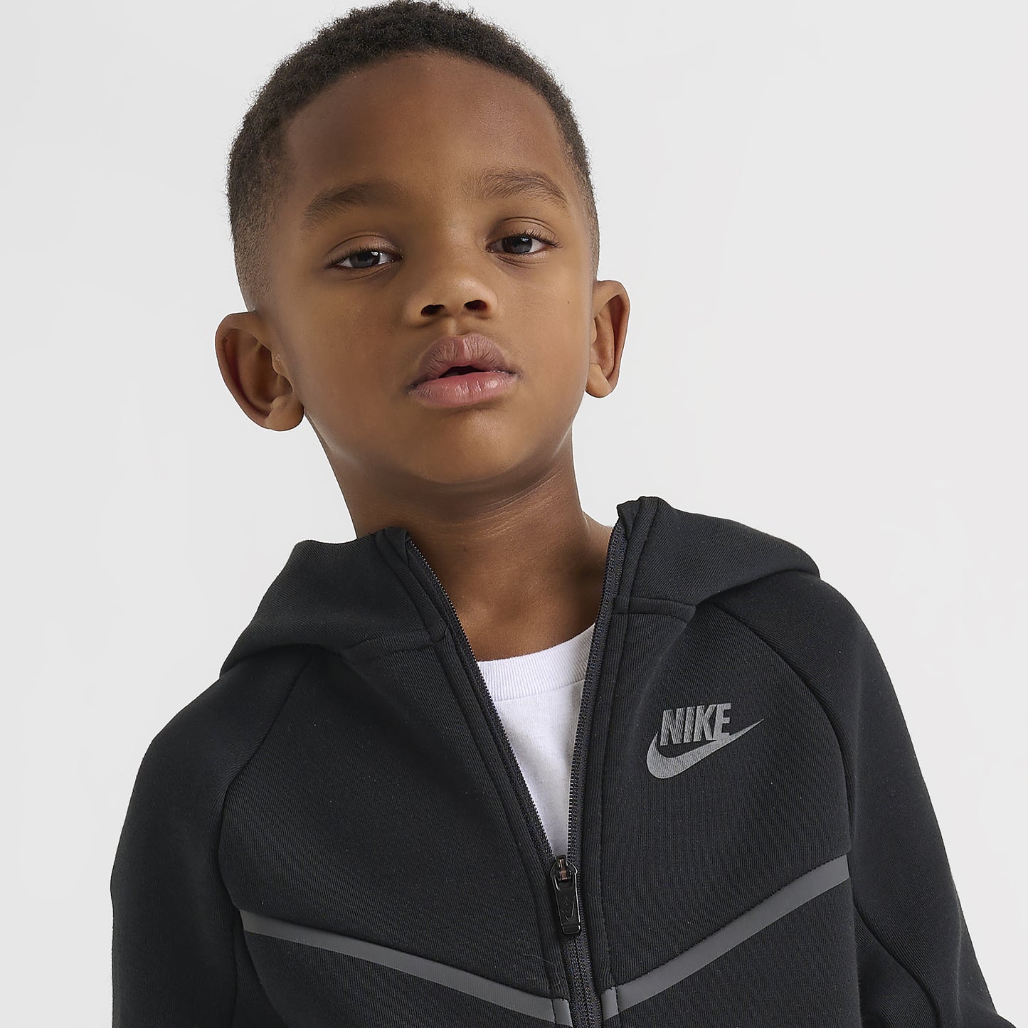 Nike Sportswear Children's Tech Fleece Full Zip Hoodie Set / Black