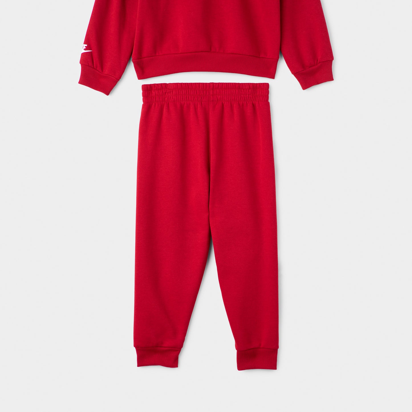 Nike Children's Fleece Crew Jogger Set / Gym Red