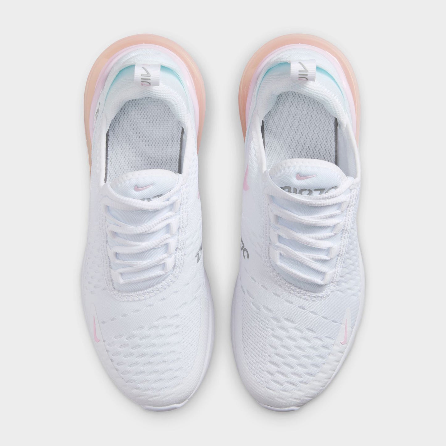 Nike Air Max 270 GS White / Pink Foam - Light Smoke Grey
