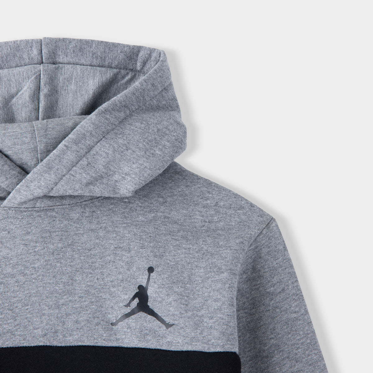 Jordan Junior Boys Flight Line Pullover Hoodie Carbon Heather