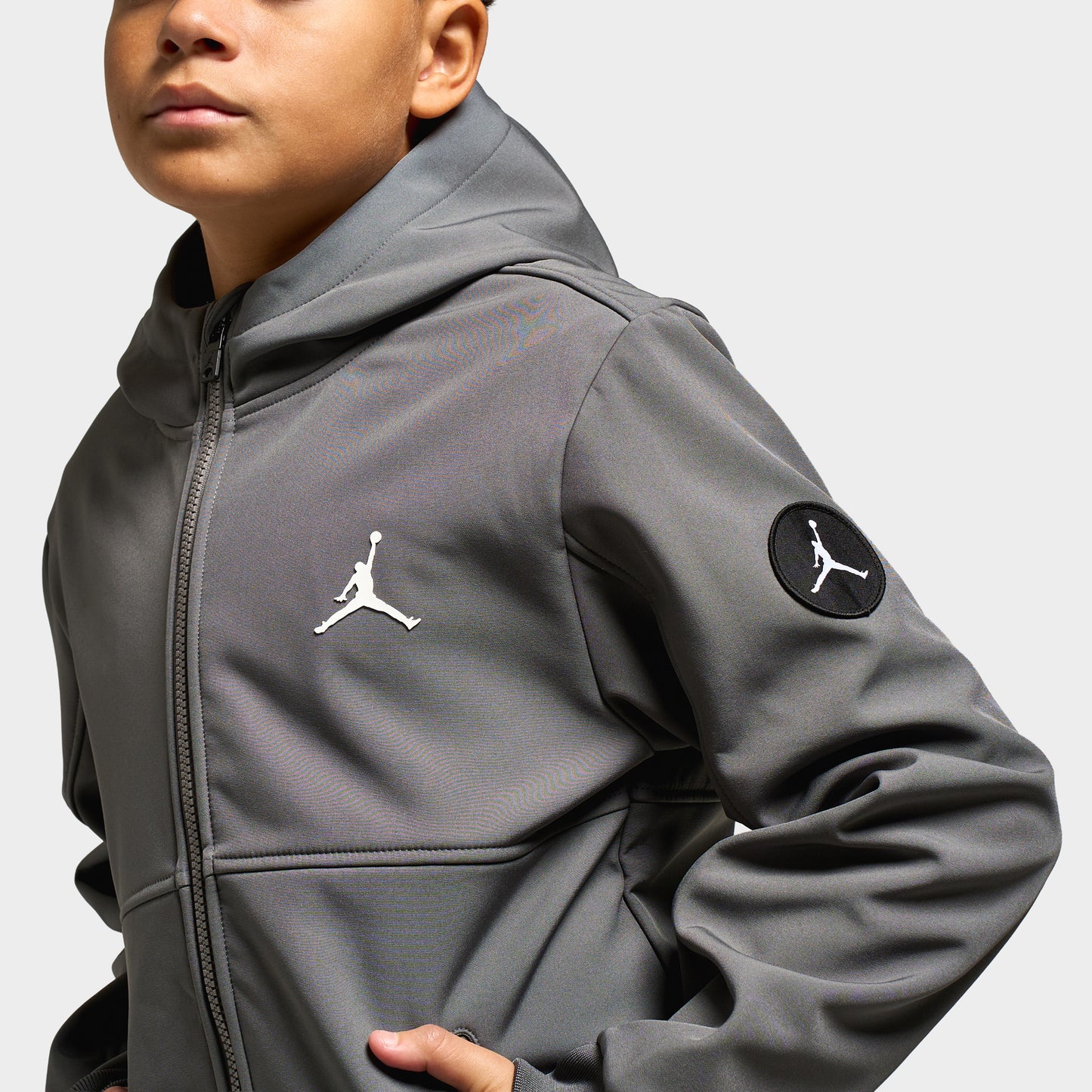 Jordan Junior Veste Softshell / Gris fer