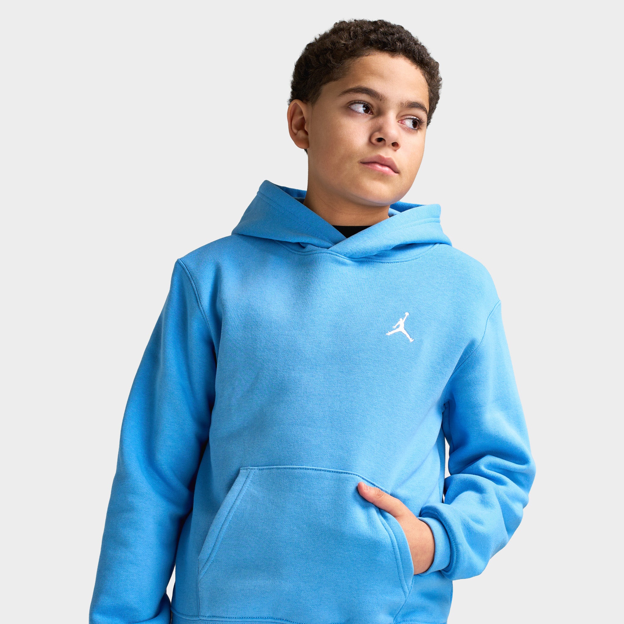 NIKE JORDAN 青 パーカー drip us swag Jordan Juniors' Brooklyn Fleece Pullover Hoodie / University Blue