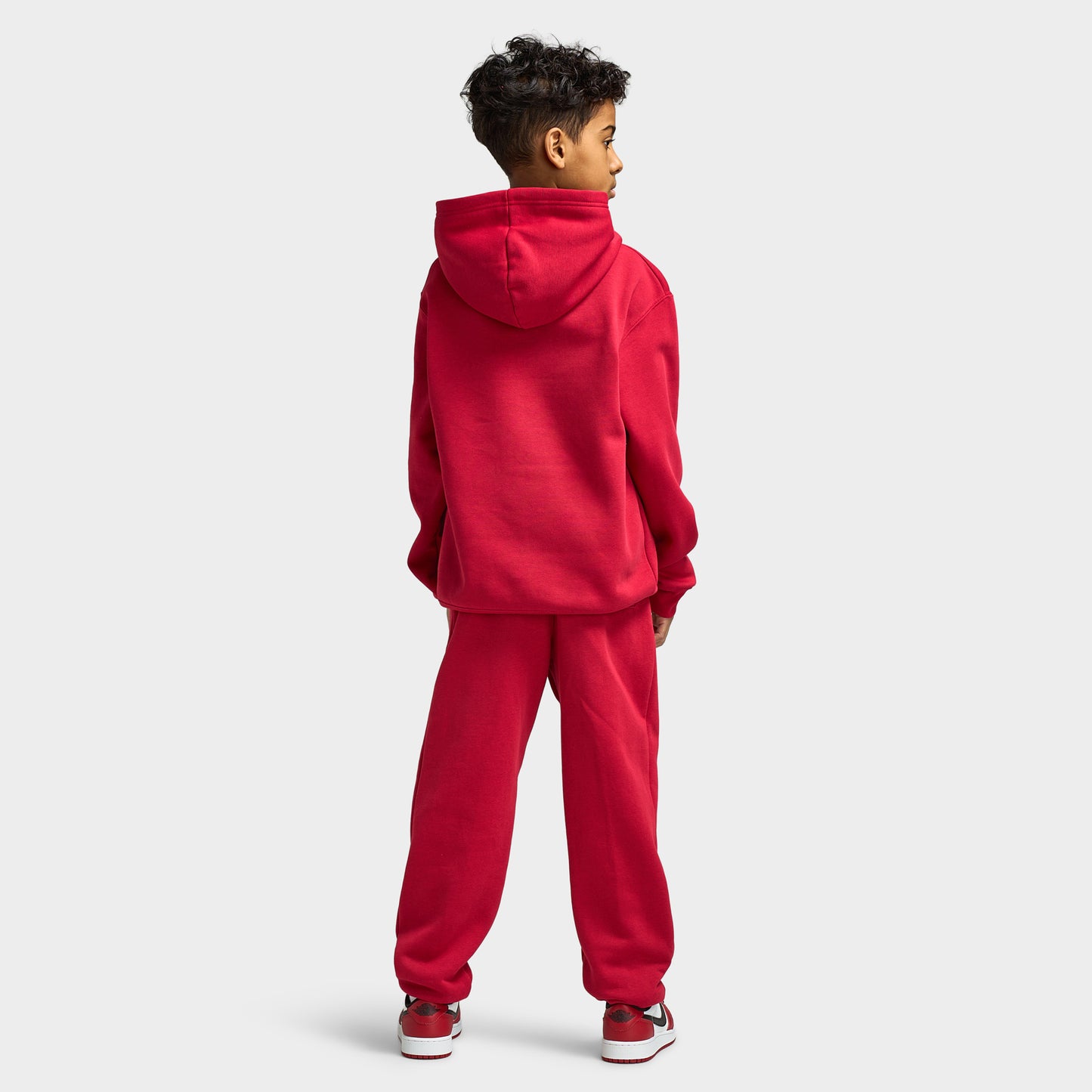 Jordan Juniors' MJ Brooklyn Fleece Pullover Hoodie / Gym Red