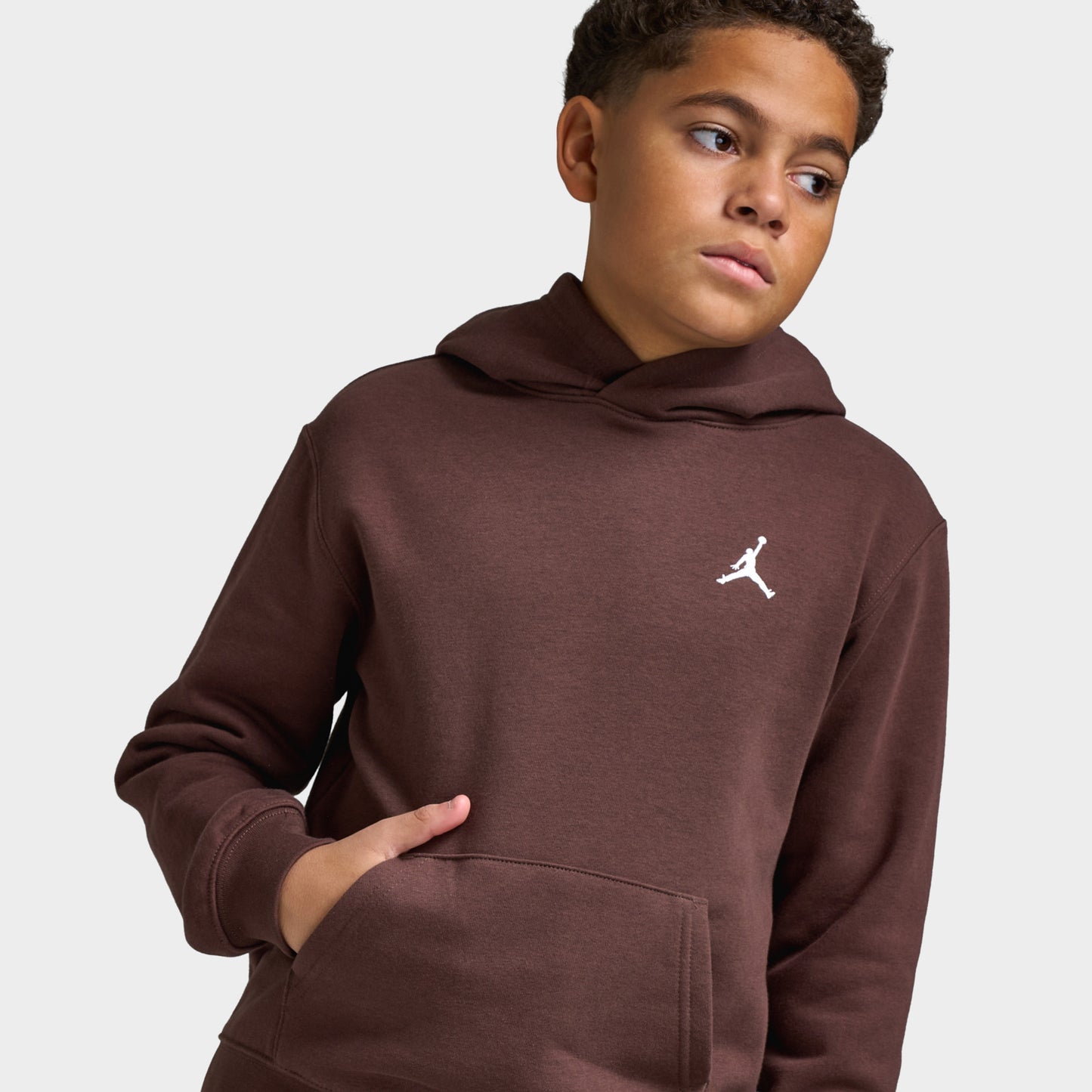 Jordan Juniors' MJ Brooklyn Chandail à capuchon en molleton / Brun baroque
