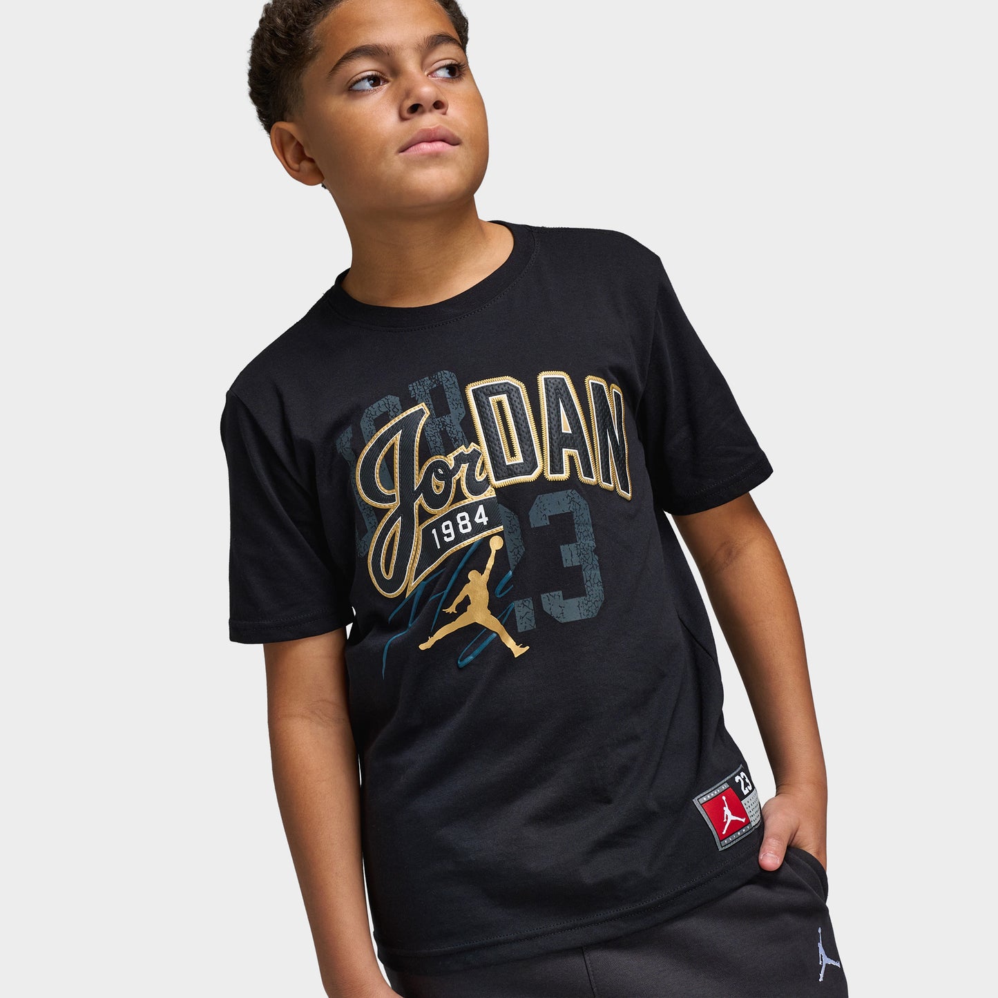 Jordan Juniors' Varsity Split Black / Metallic Gold