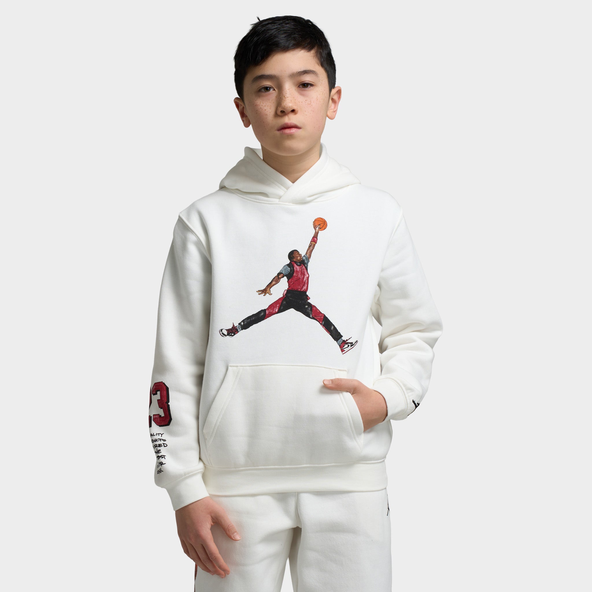 Jordan Juniors' Sketch Pullover Hoodie / Sail – JD Sports