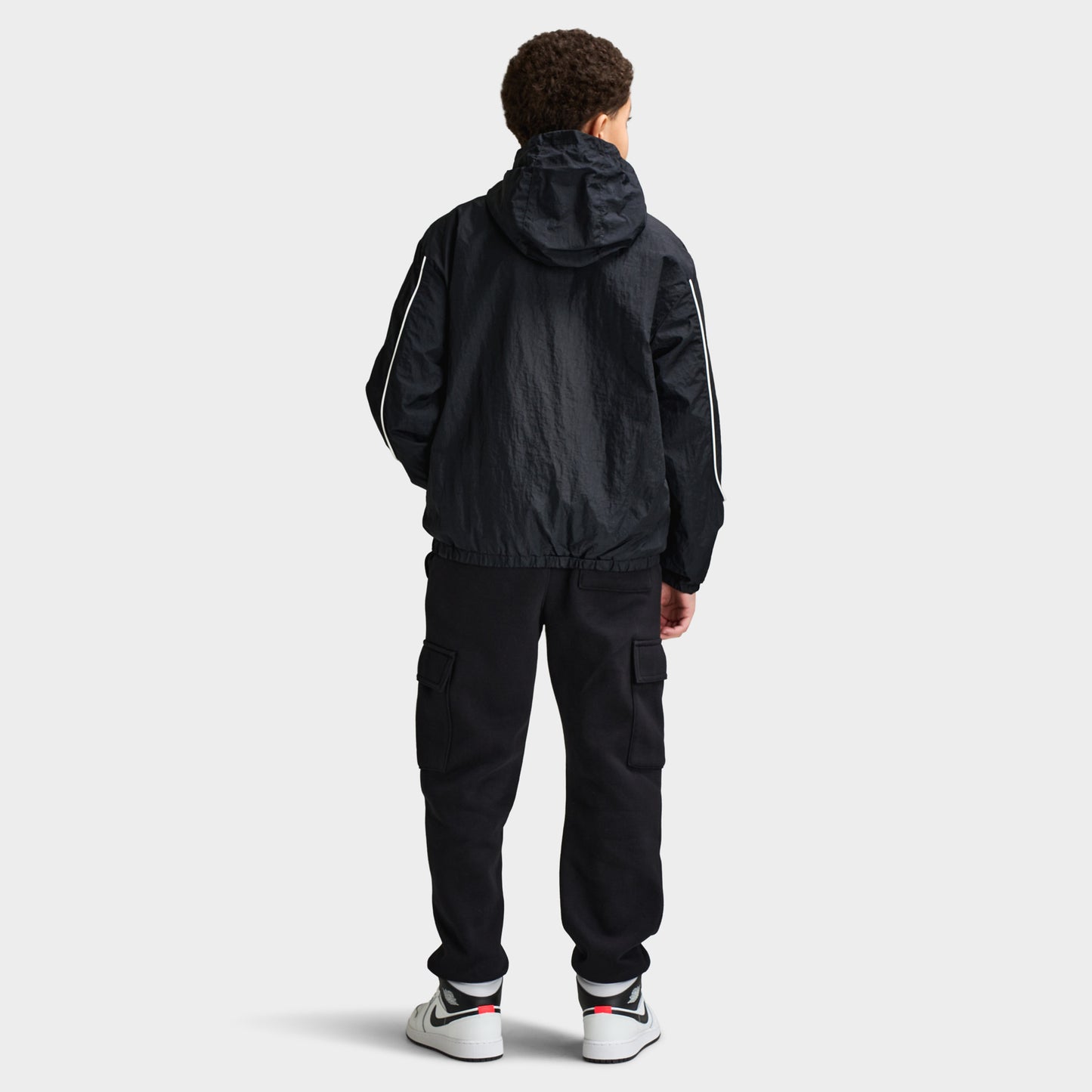 Jordan Juniors' Color Block Wind Jacket / Black