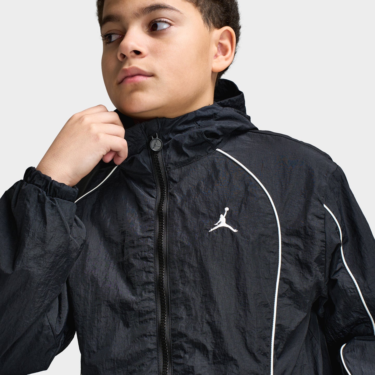 Jordan Juniors' Color Block Wind Jacket / Black