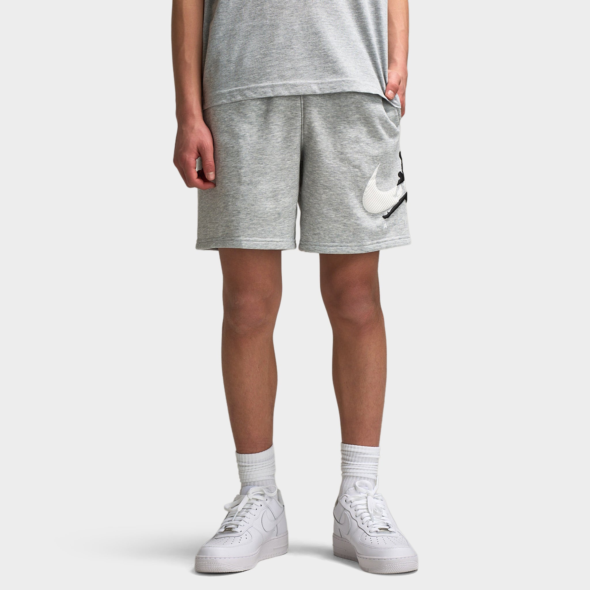 Jordan Juniors' Brand Arch Fleece Shorts / Light Grey Heather – JD