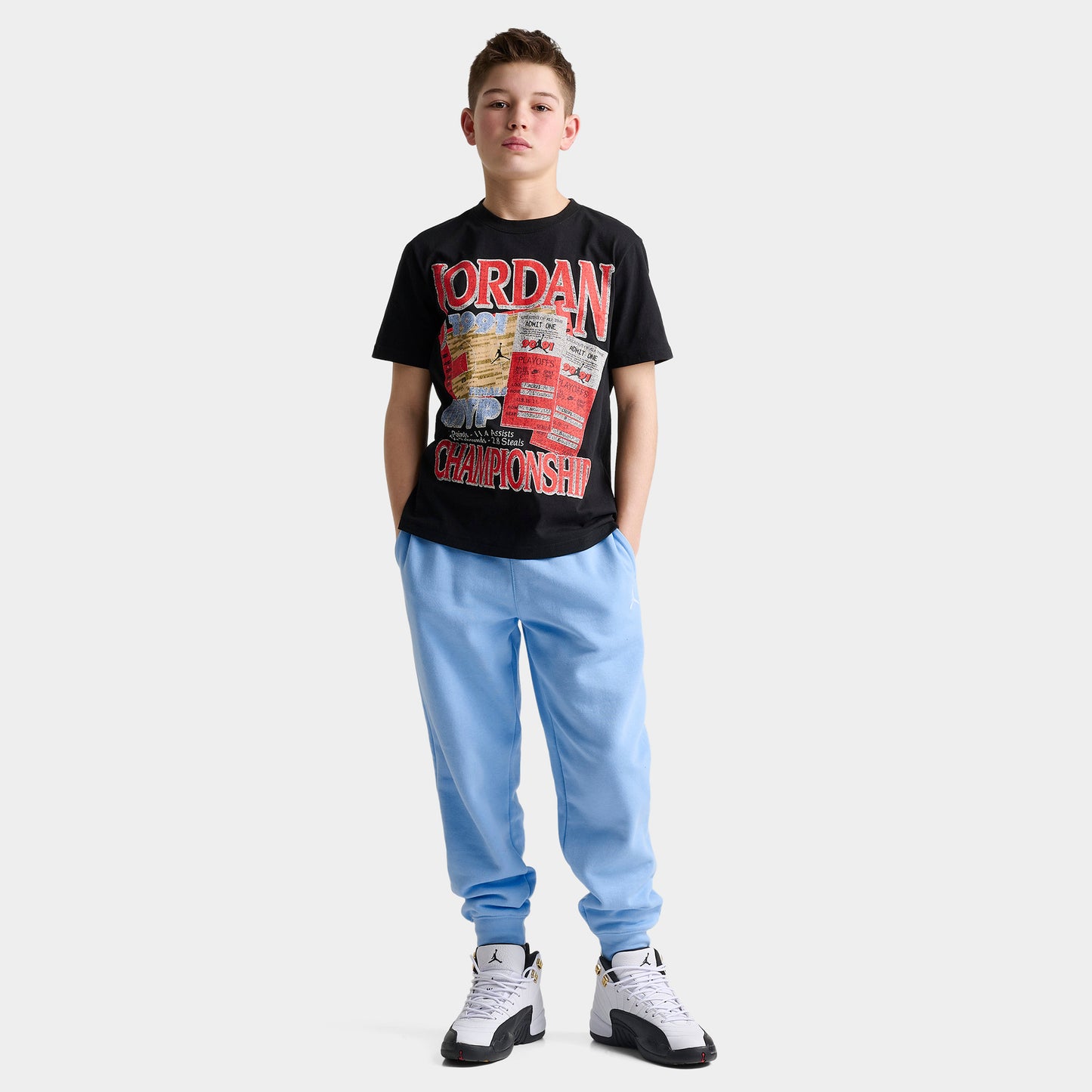 Jordan Junior Playoff Tix t-shirt / Noir