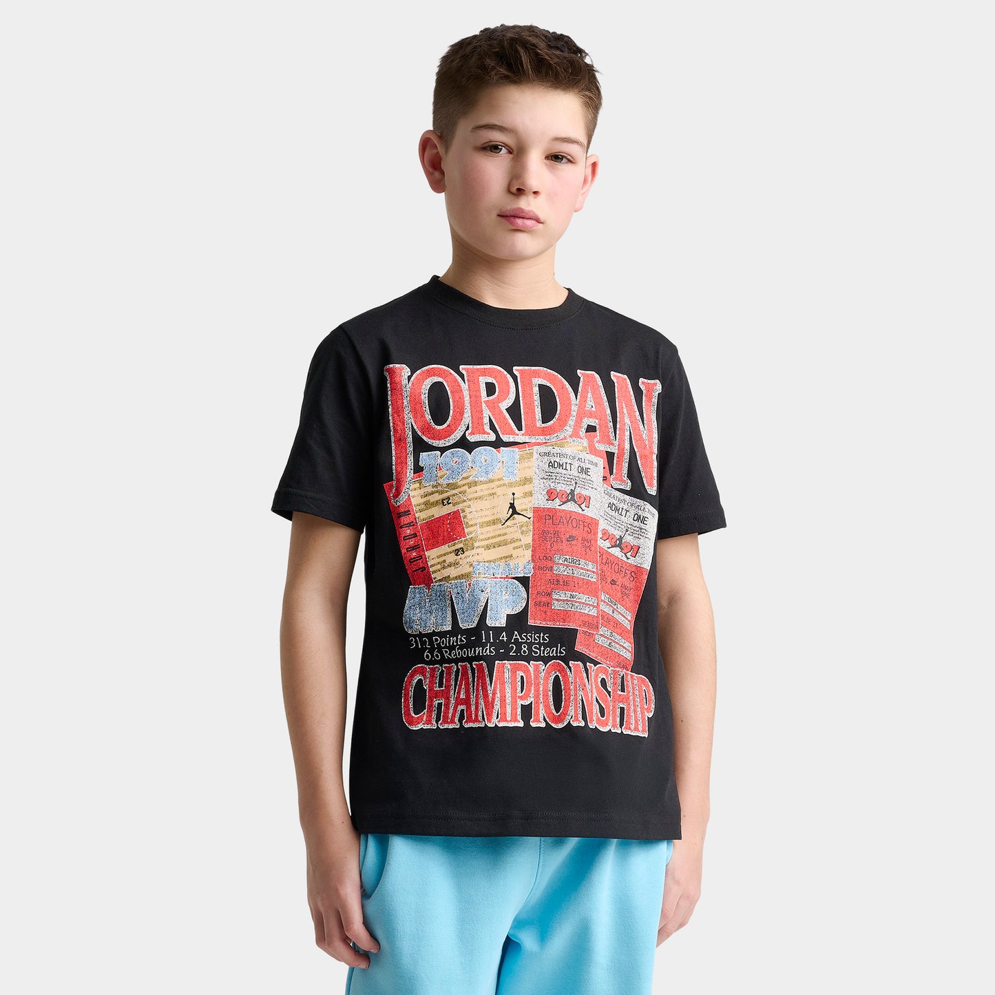 Jordan Junior Playoff Tix t-shirt / Noir