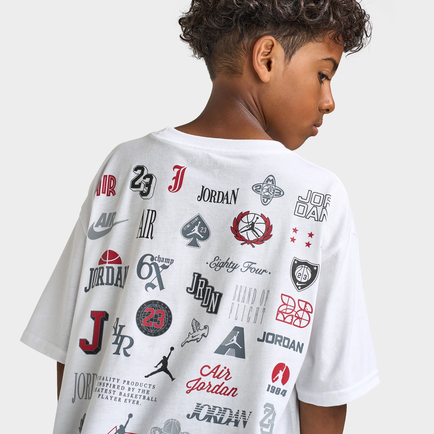 Jordan Juniors' Overtime T-Shirt / White