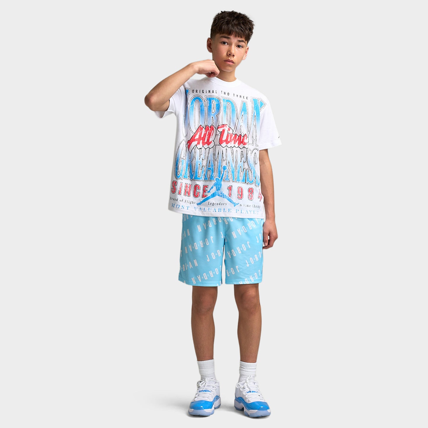 Jordan Juniors' MJ All Time Greatest T-Shirt / White