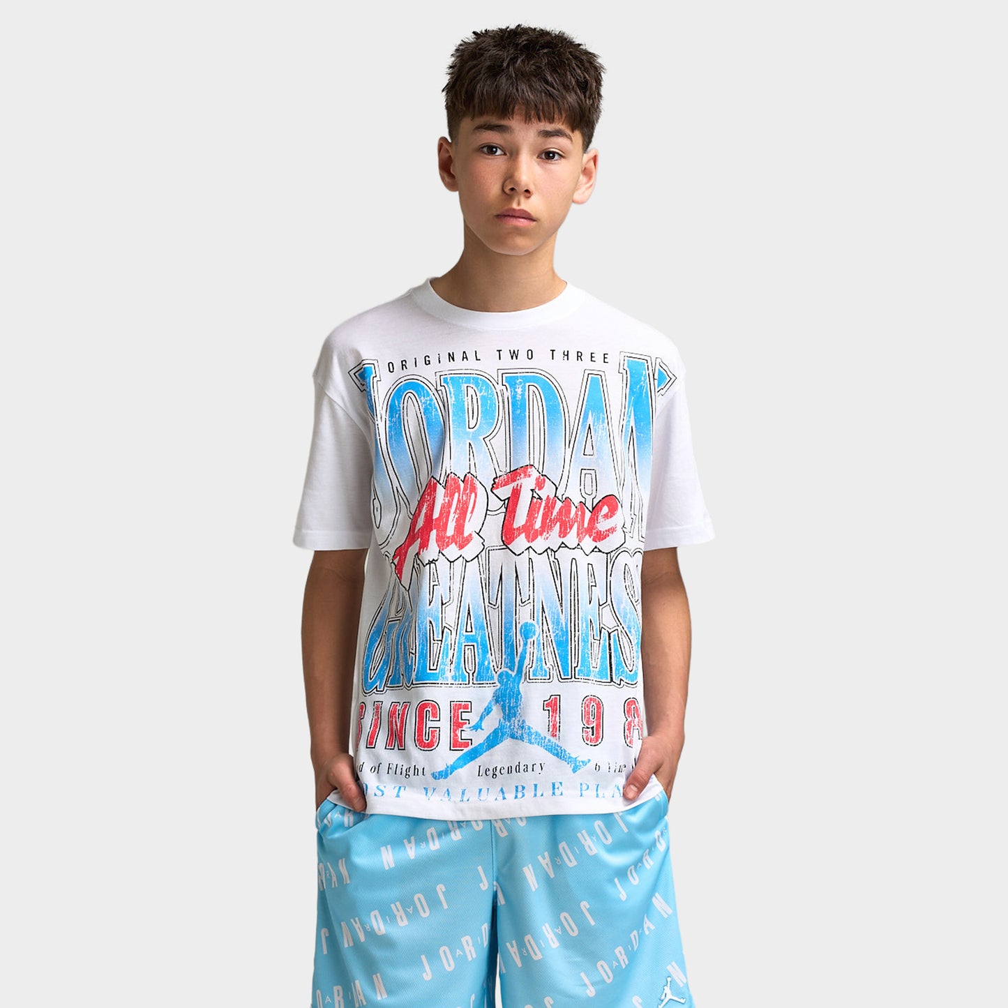 Jordan Juniors' MJ All Time Greatest T-Shirt / White