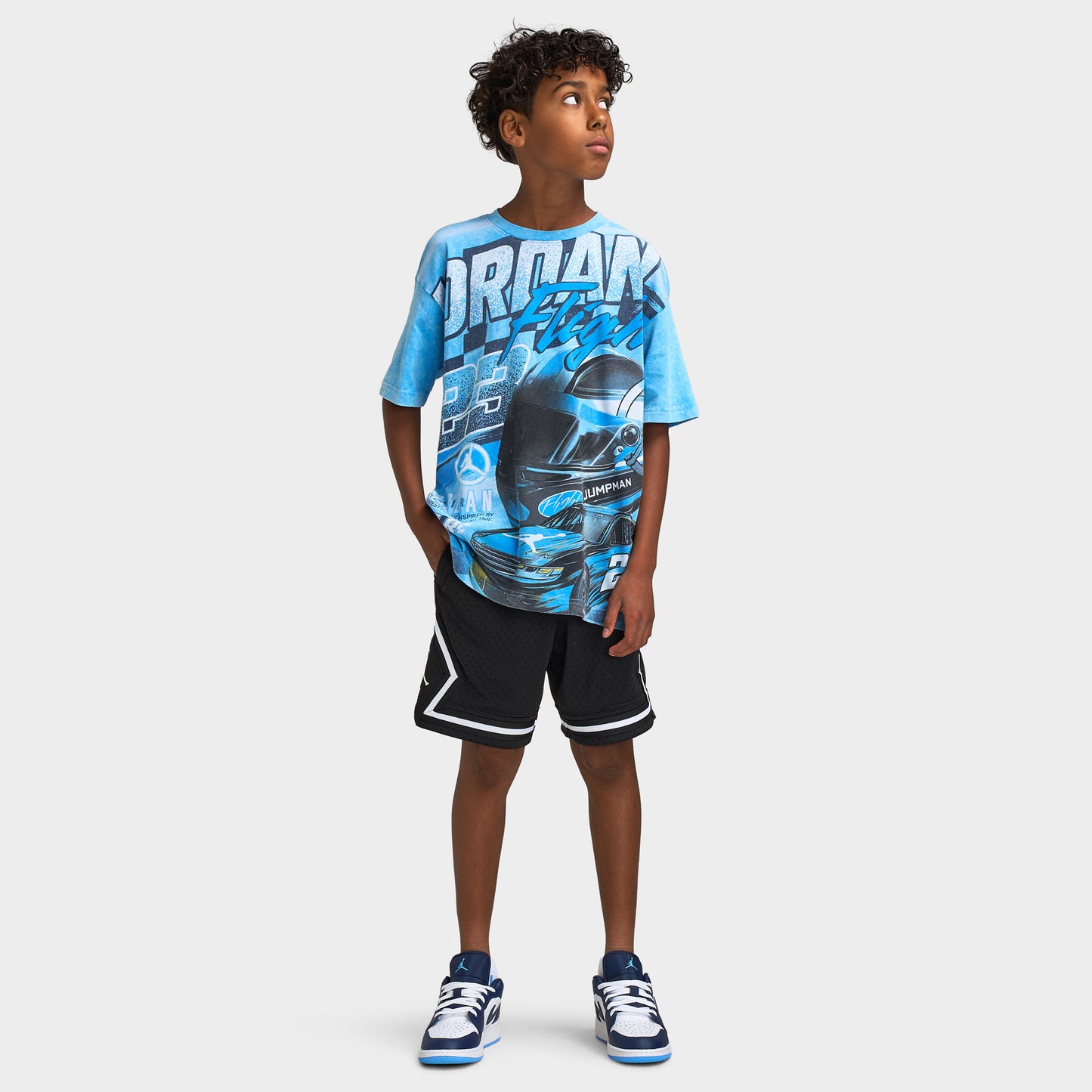 Jordan Juniors T-shirt Raceway / Bleu Universitaire