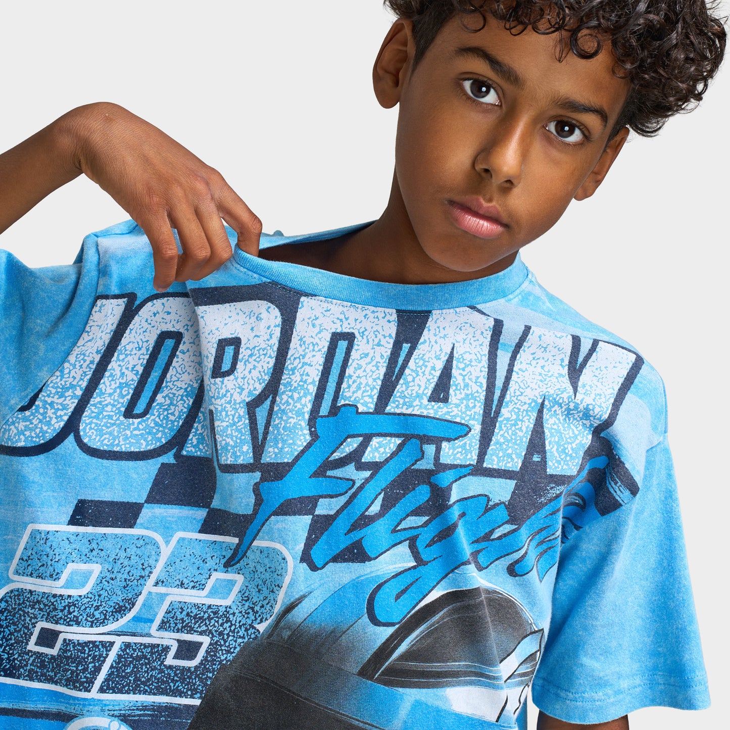 Jordan Juniors T-shirt Raceway / Bleu Universitaire