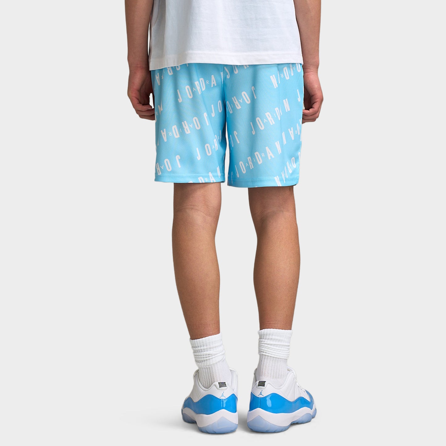 Jordan Juniors' AOP Logo Mesh Shorts / Blue Chill